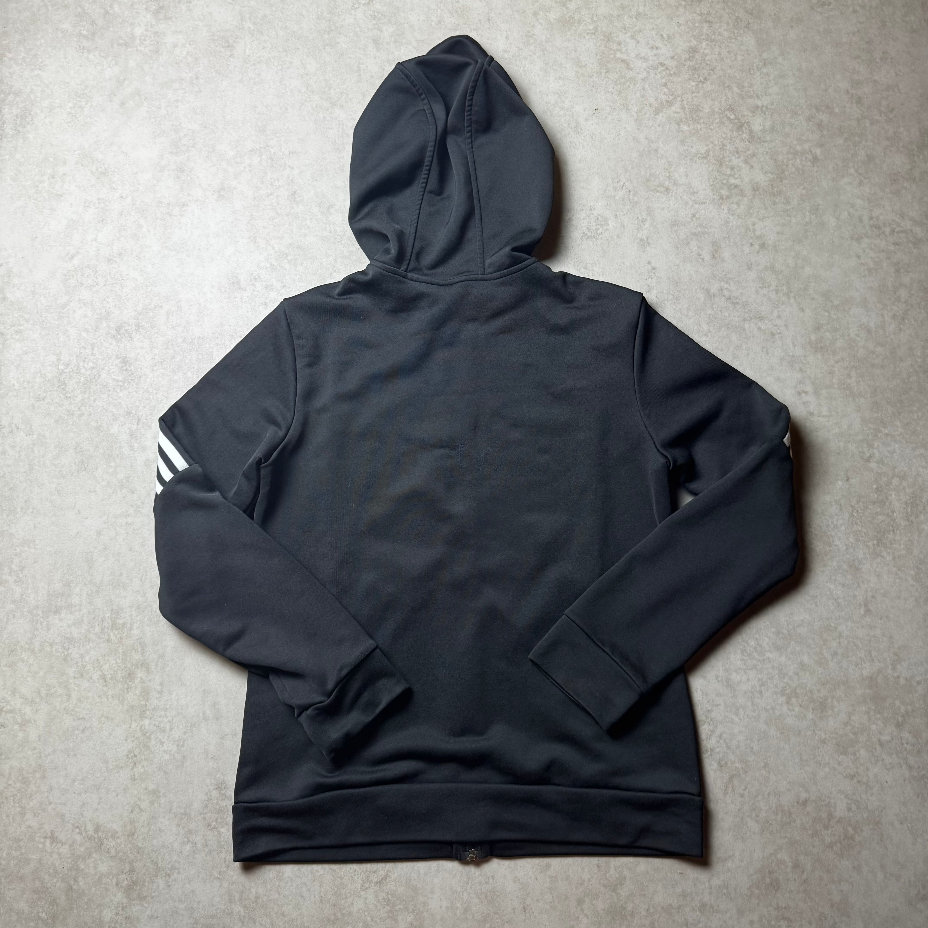 Black Adidas Zip Up Hoodie - S