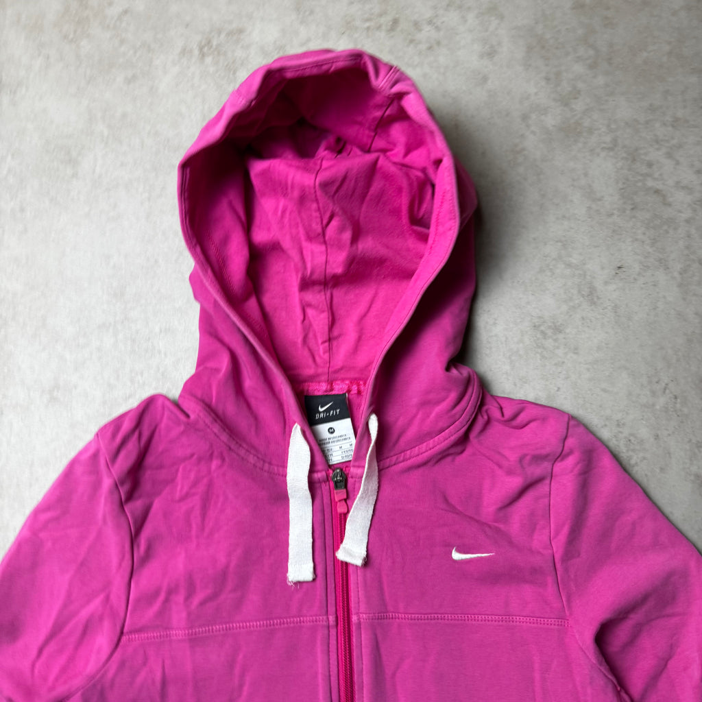 Pink Nike Zip Up Hoodie - M