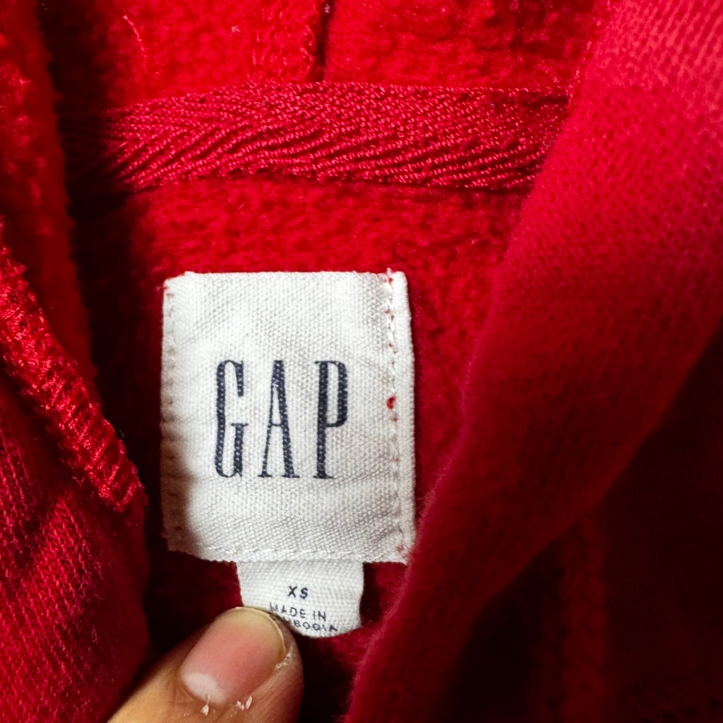 Red GAP Zip Up Hoodie - XS