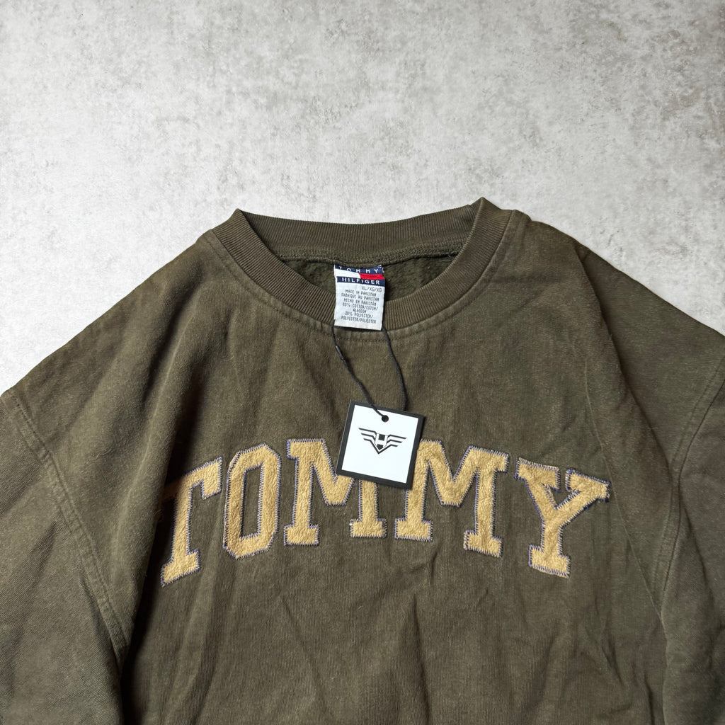 Dark Green Tommy Hilfiger Sweatshirt - Size XL
