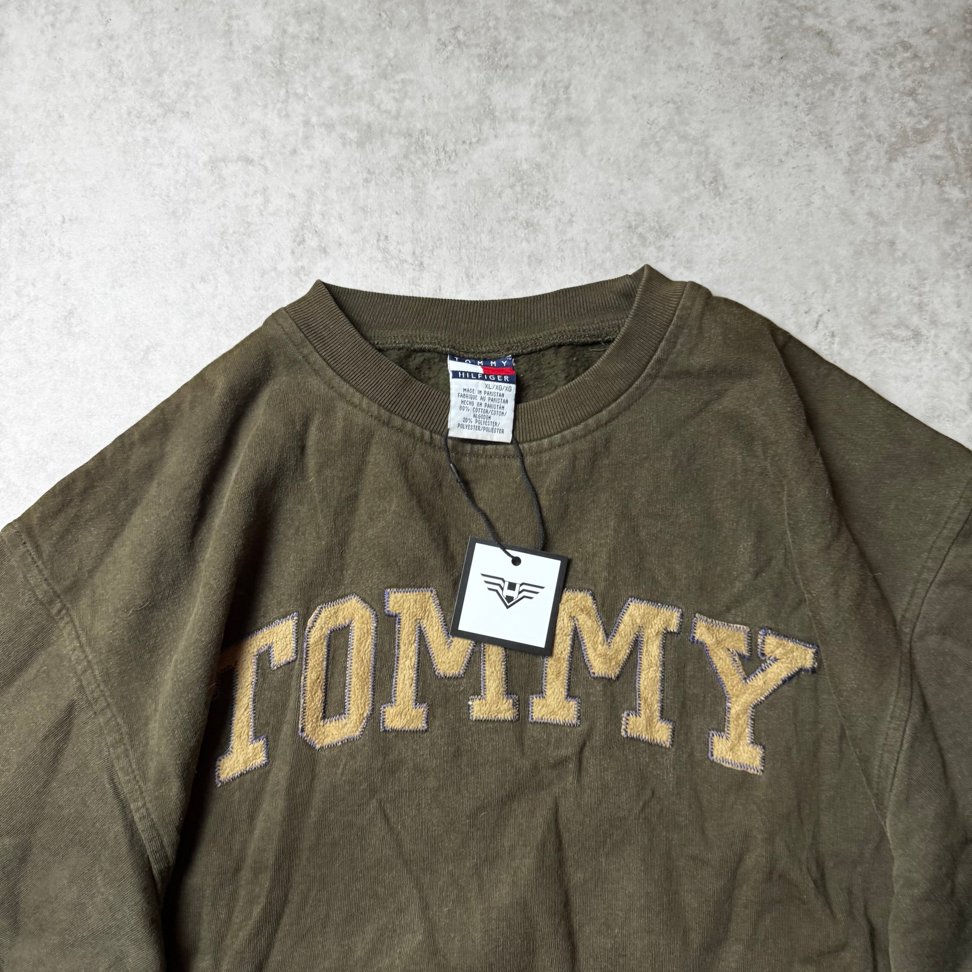 Dark Green Tommy Hilfiger Sweatshirt - Size XL