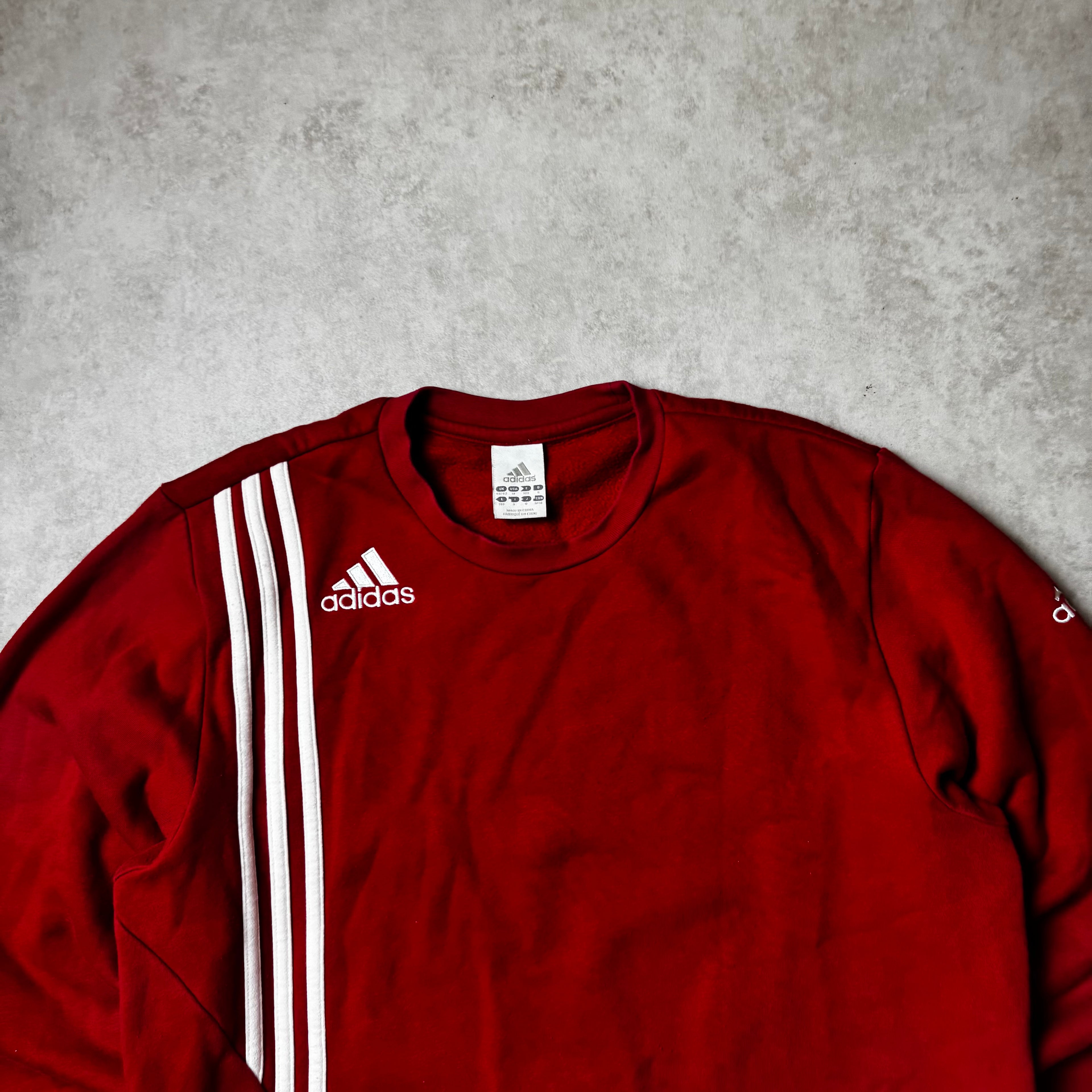Red Adidas Sweatshirt - M