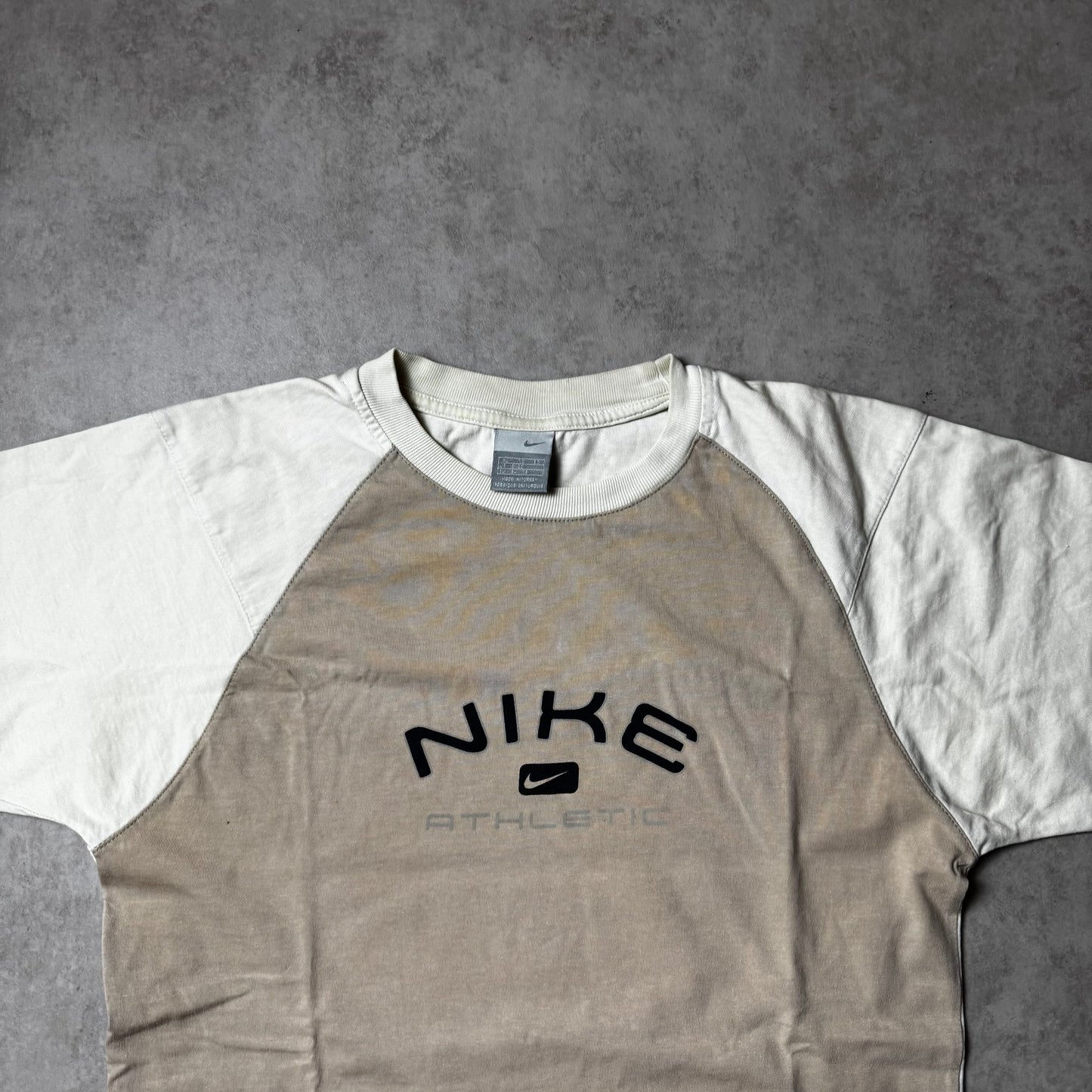 Beige Vintage Nike Sports Tee - XL (M)