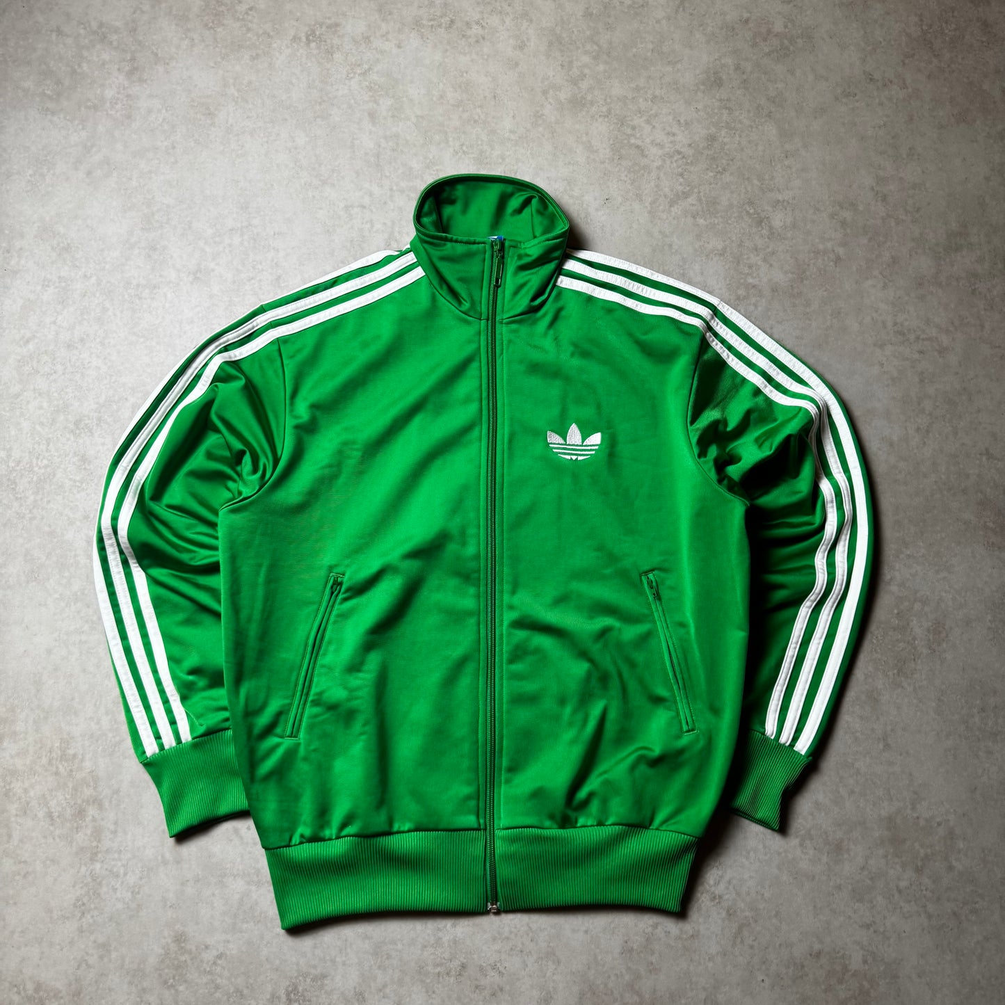 Green Adidas Zip Up Hoodie - S