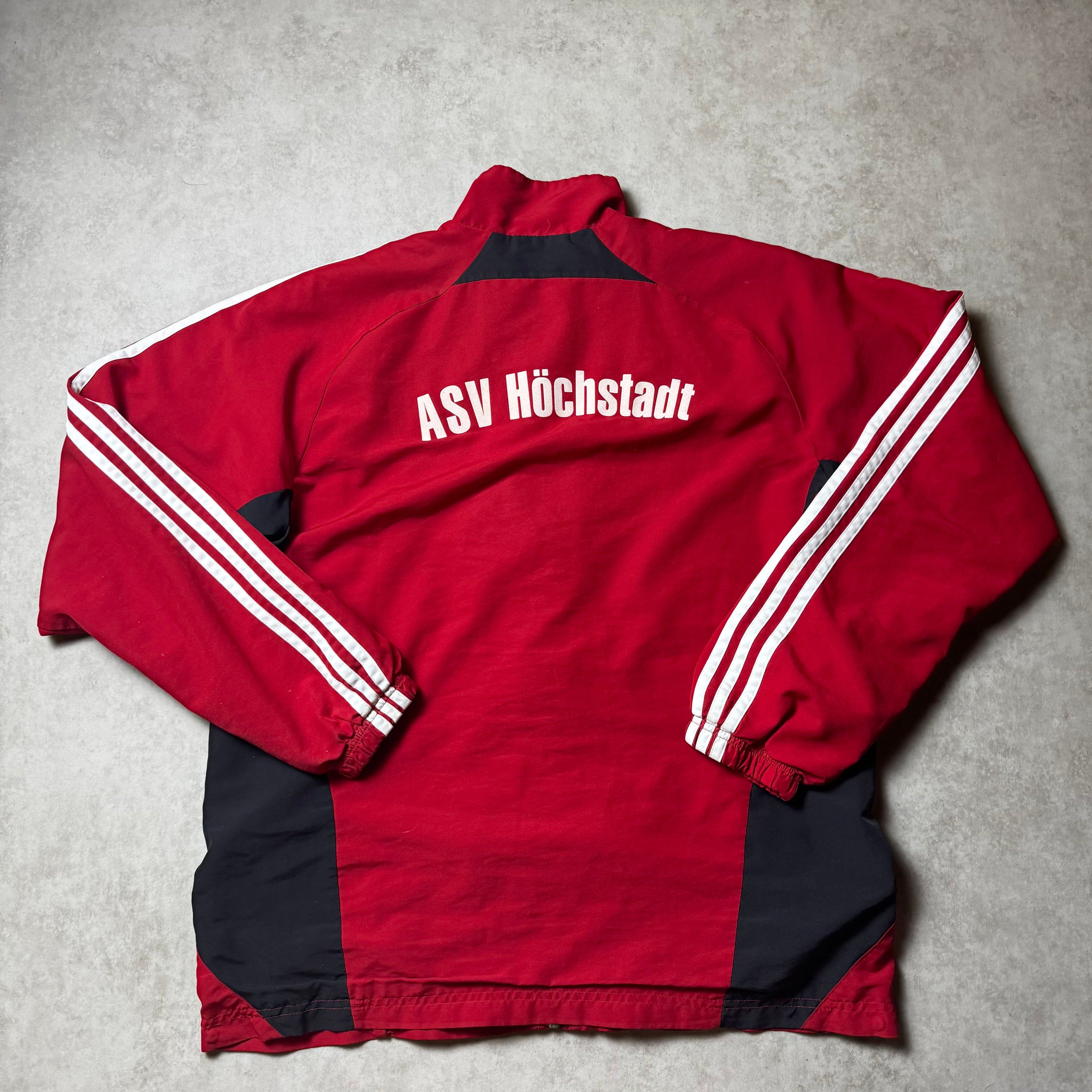 Red Adidas Vintage Windbreaker - M