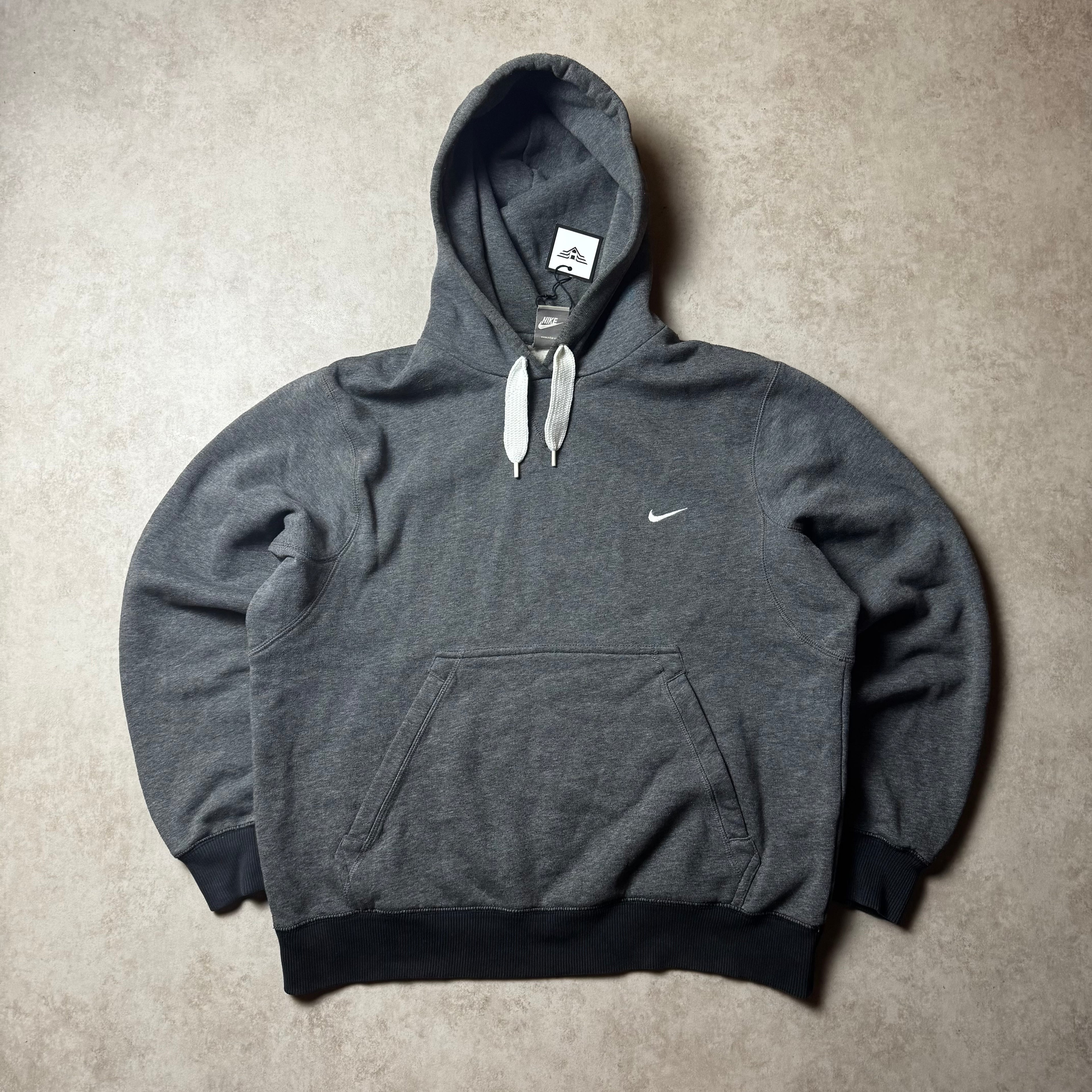 Gray Nike Vintage Hoodie - M