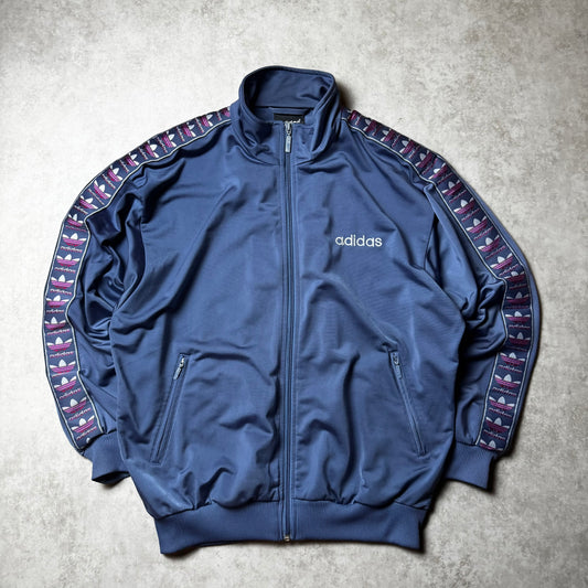 Navy Adidas Zip Up Hoodie - M