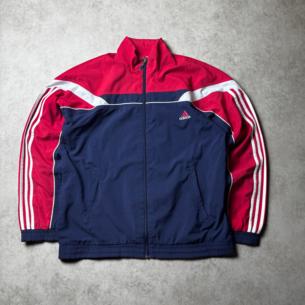 Navy Adidas Vintage Windbreaker - M