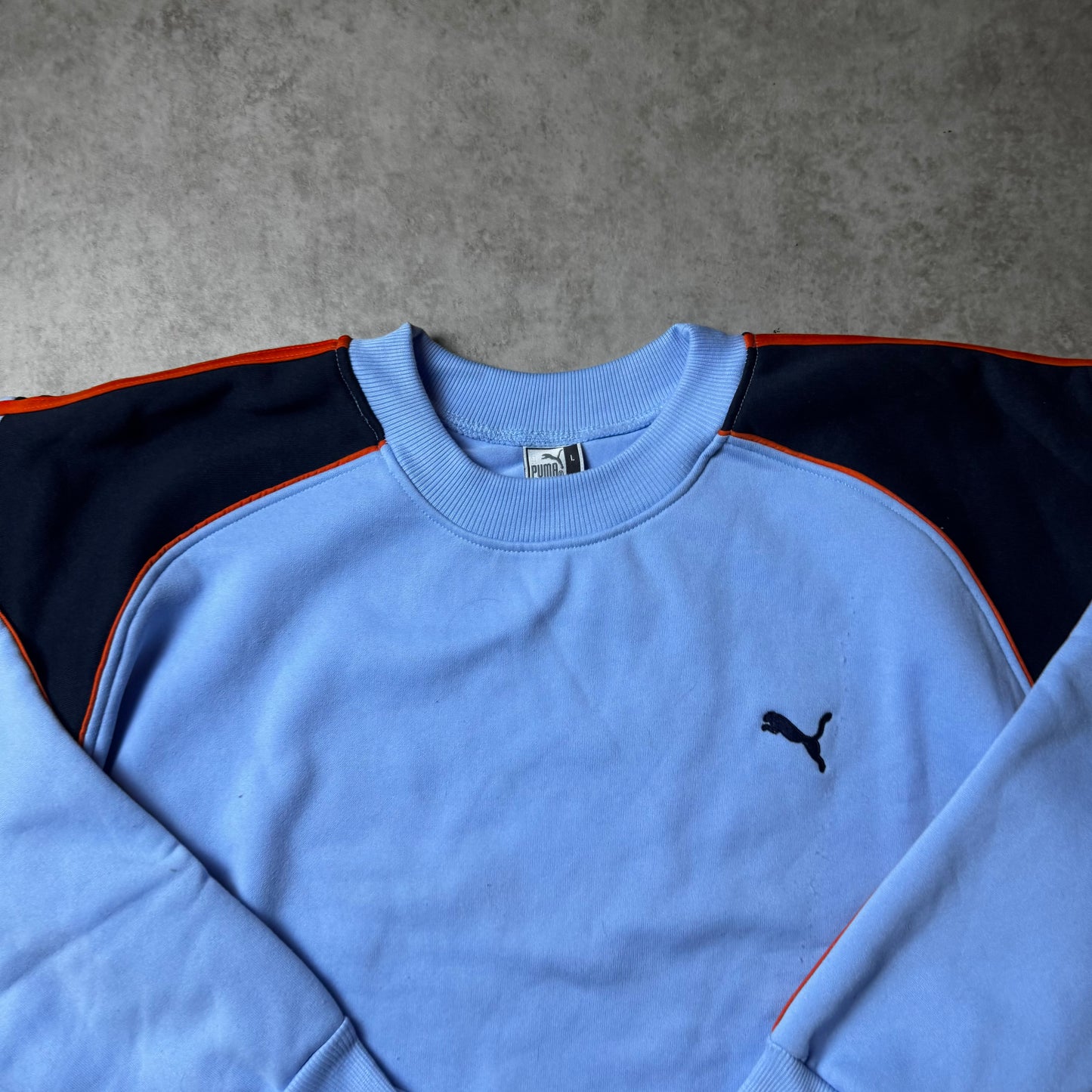Blue Puma Vintage Sweatshirt - L