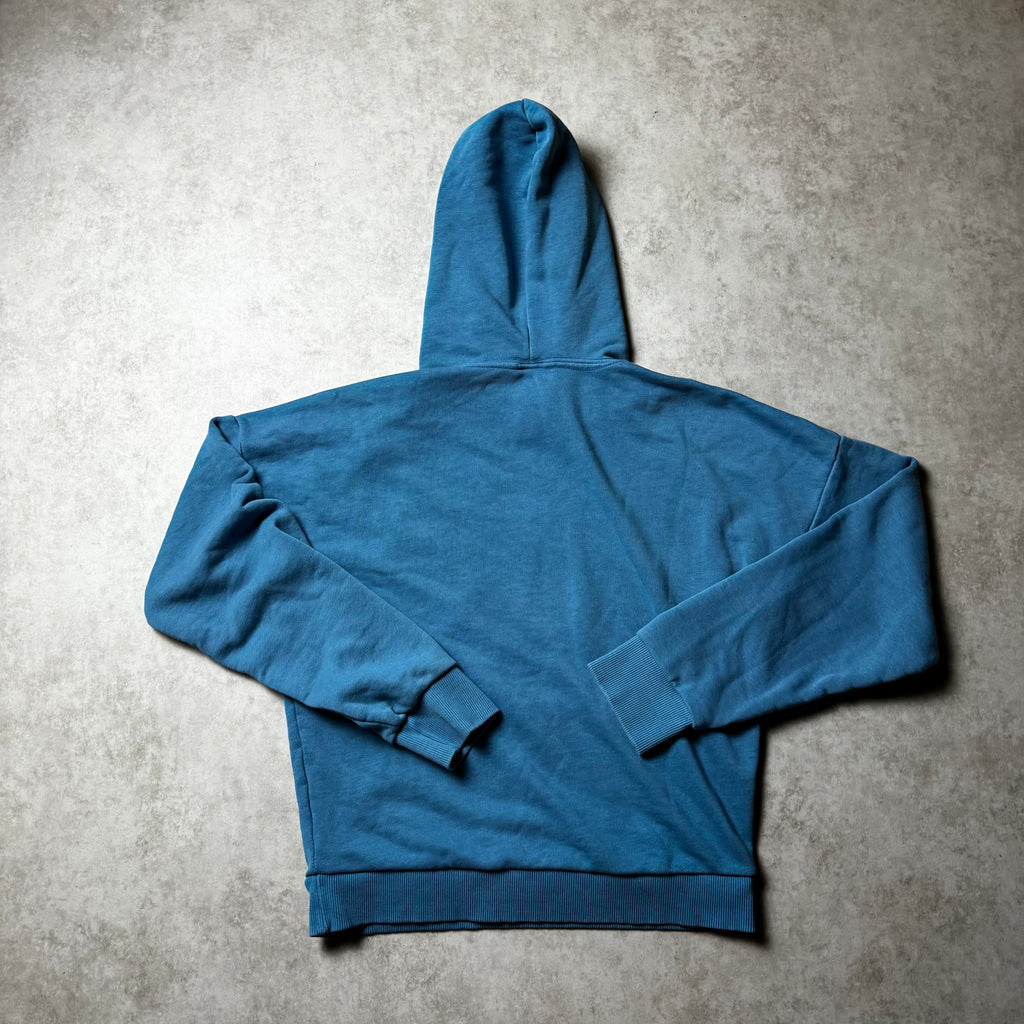 Blue Reebok Cropped Hoodie - S