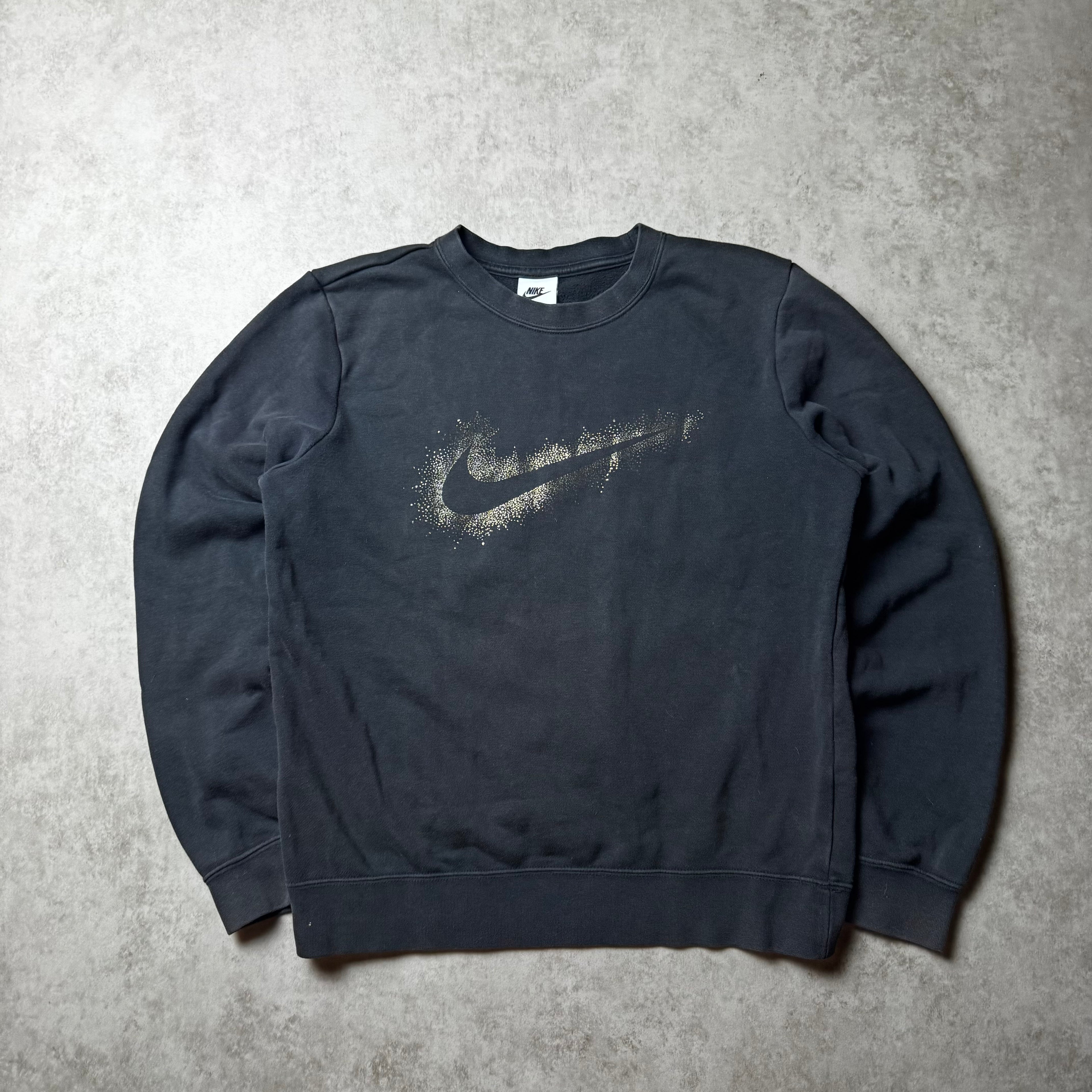 Black Nike Swoosh Sweatshirt - XS