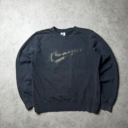 Black Nike Swoosh Sweatshirt - XS