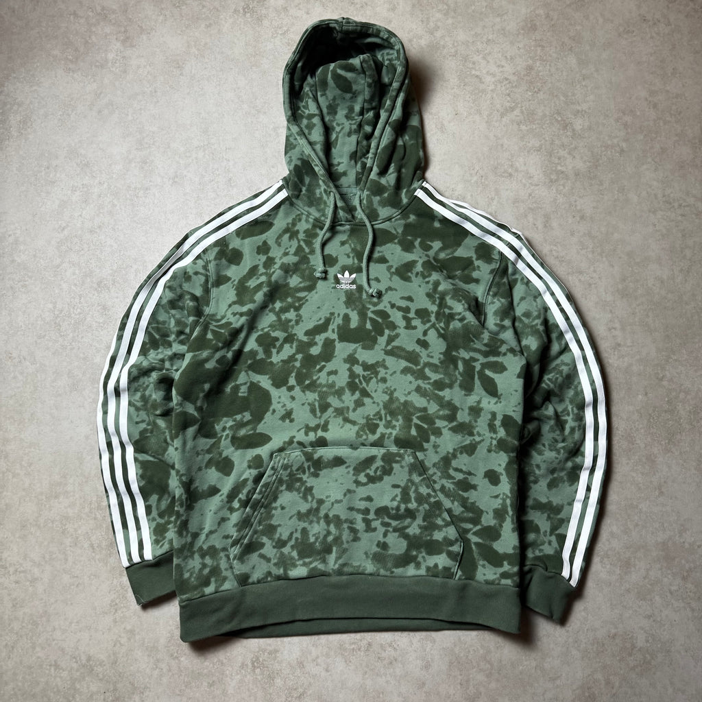 Green Adidas Camo Hoodie - L