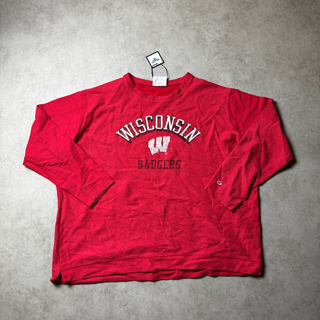 Red Champion Sweatshirt Wisconsin - Size XXL