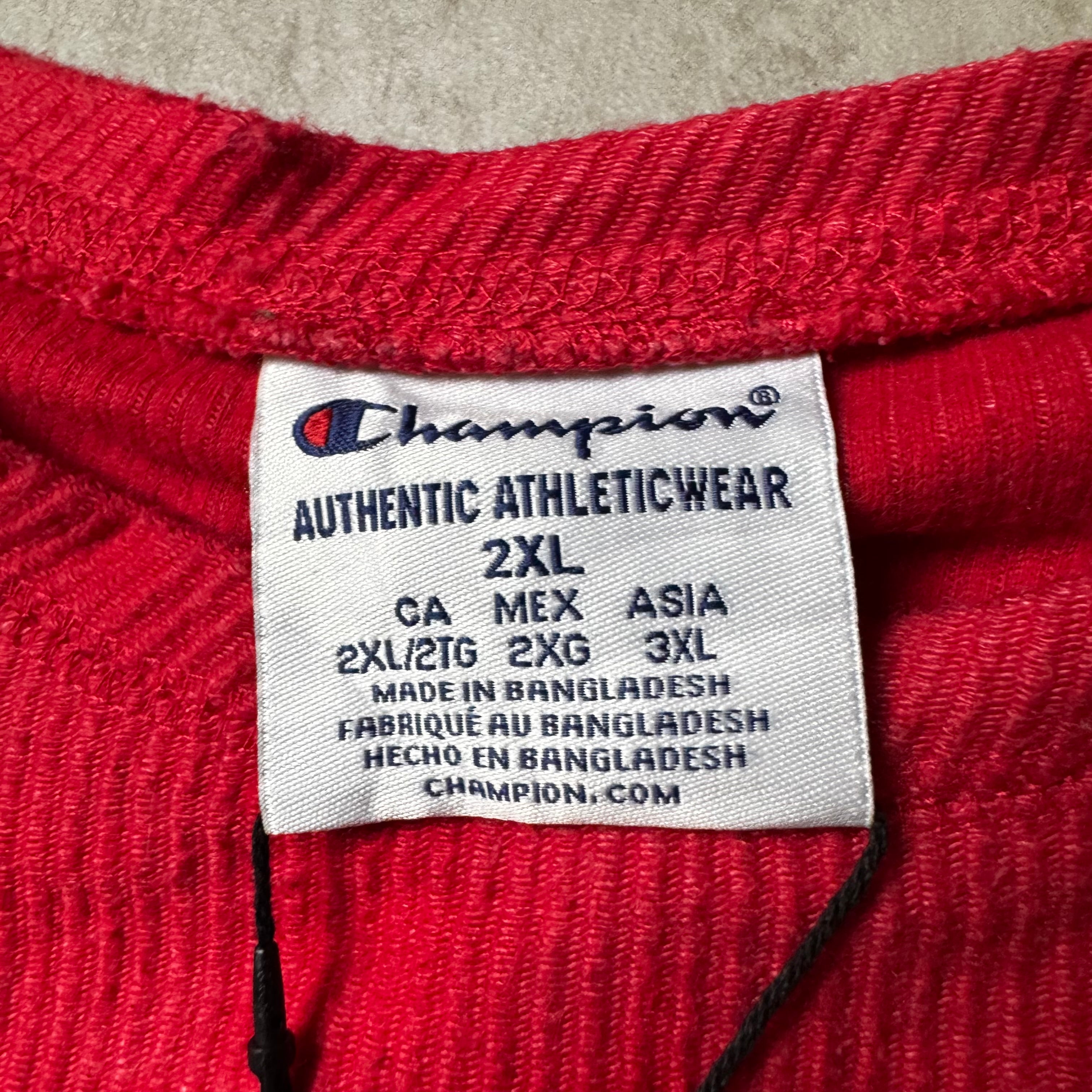 Red Champion Sweatshirt Wisconsin - Size XXL