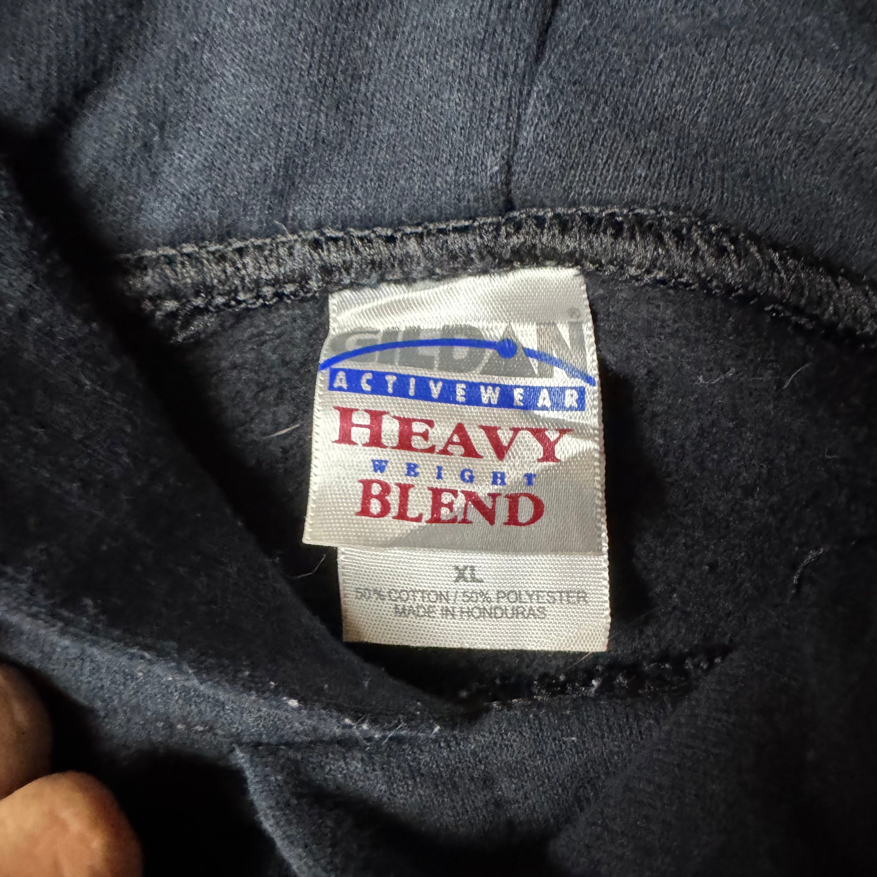 Black White Hawks Graphic Hoodie - Size XL