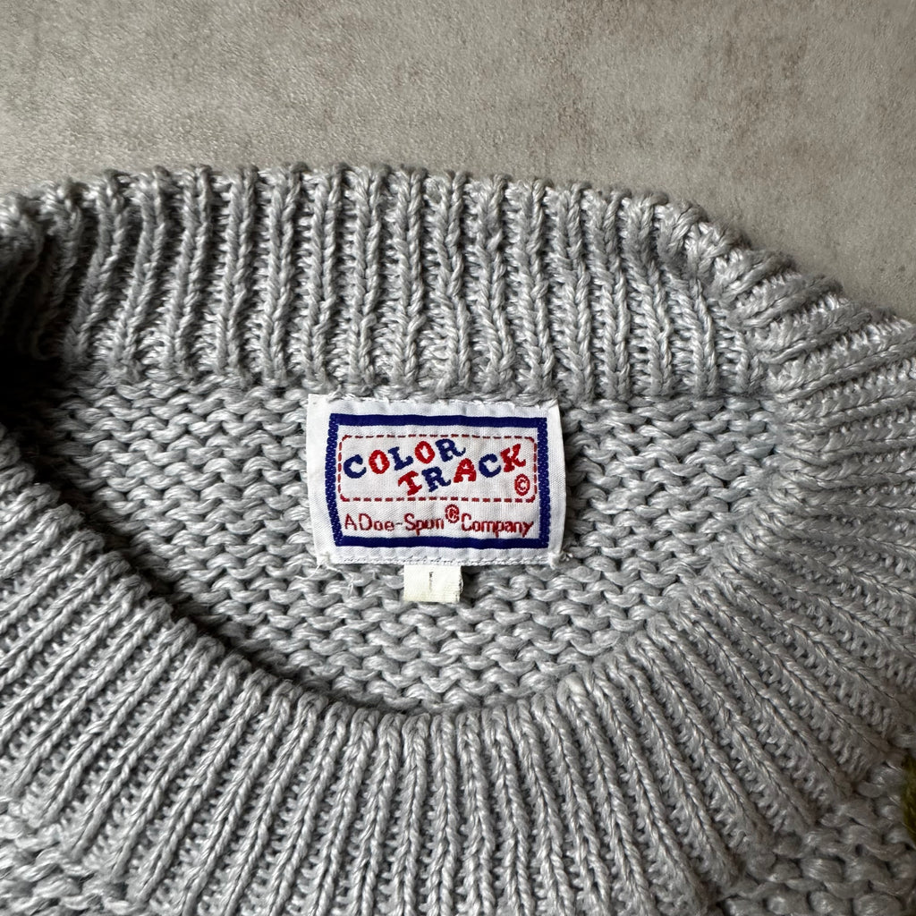 Gray Vintage Sweater - L