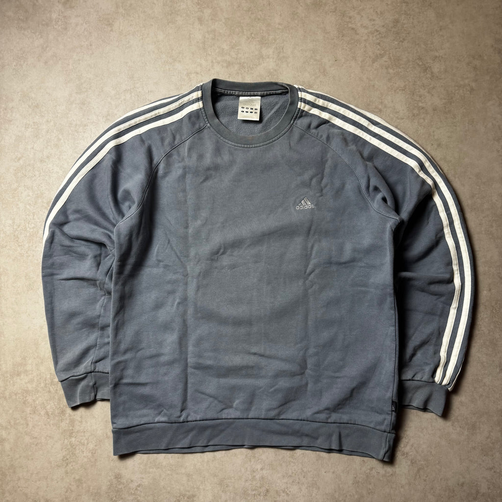 Gray Adidas Vintage Sweatshirt - M