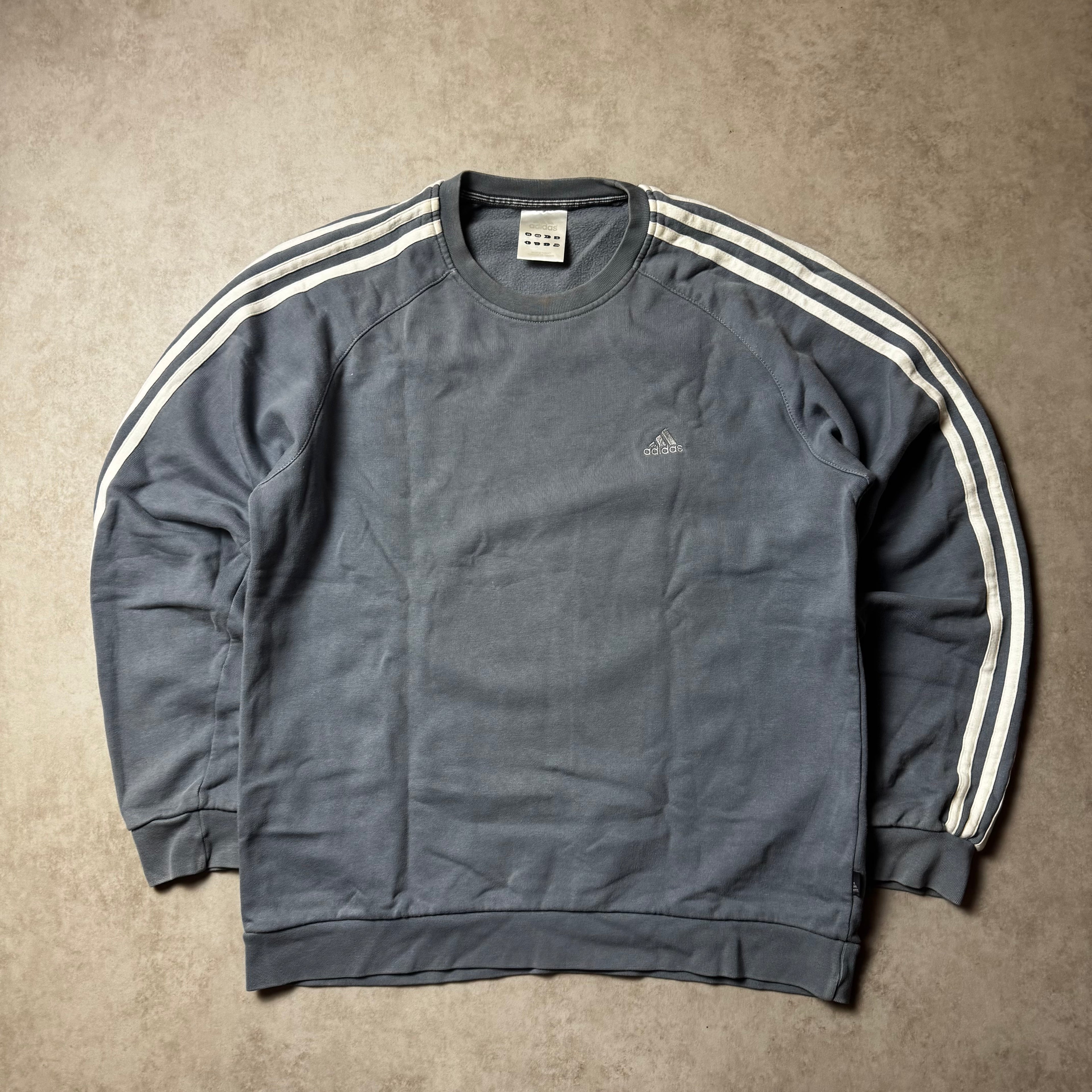 Gray Adidas Vintage Sweatshirt - M