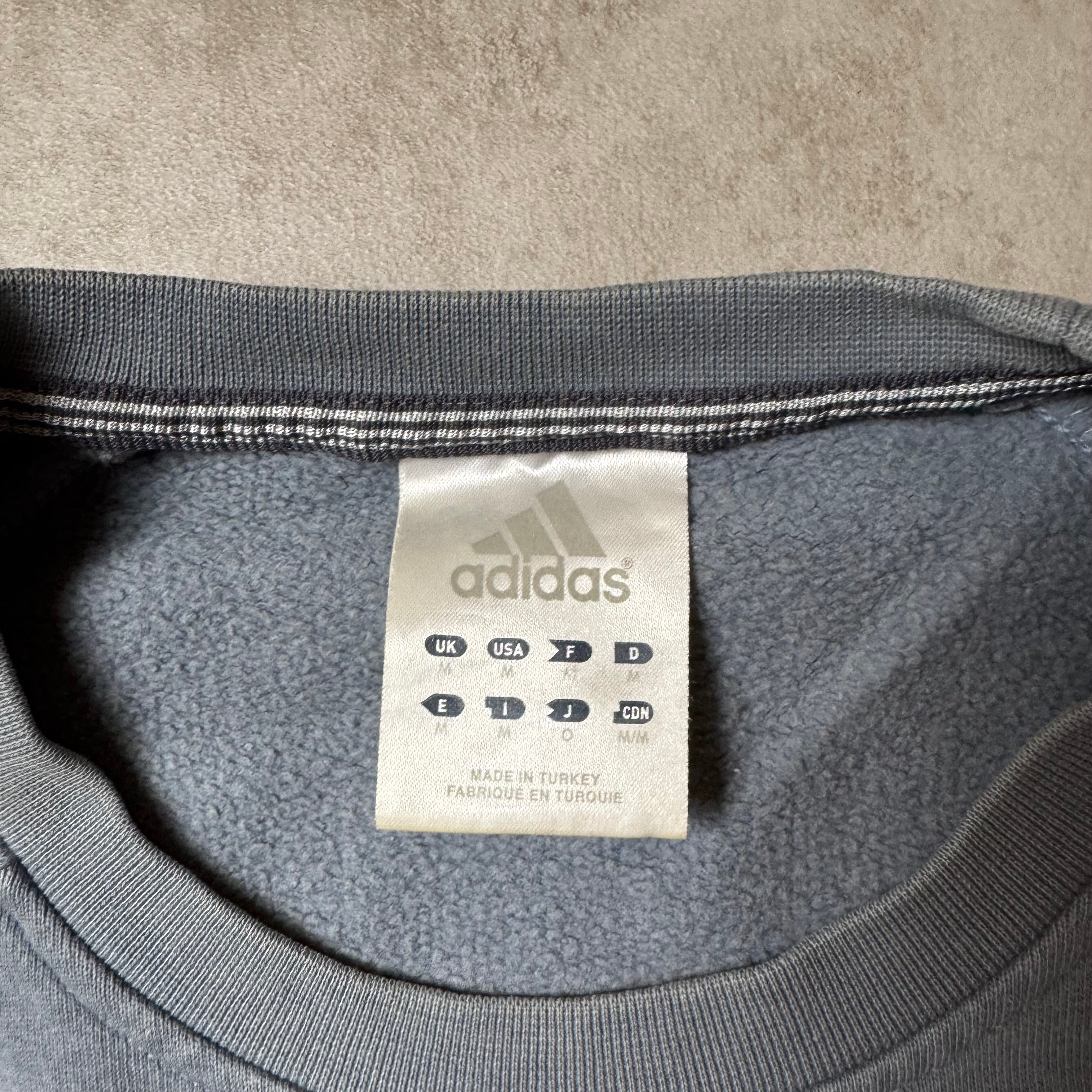 Gray Adidas Vintage Sweatshirt - M
