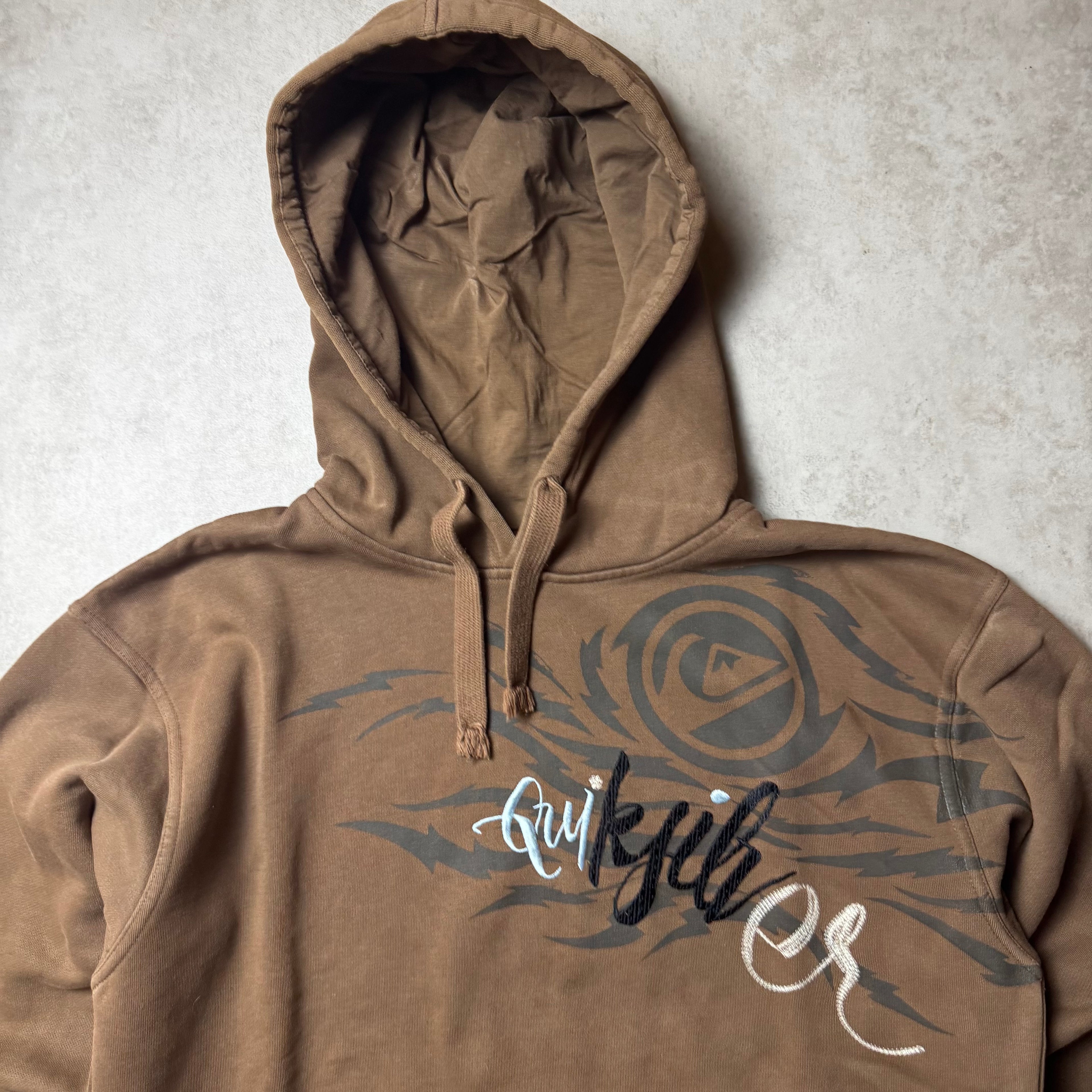 Brown Quiksilver Vintage Hoodie - L