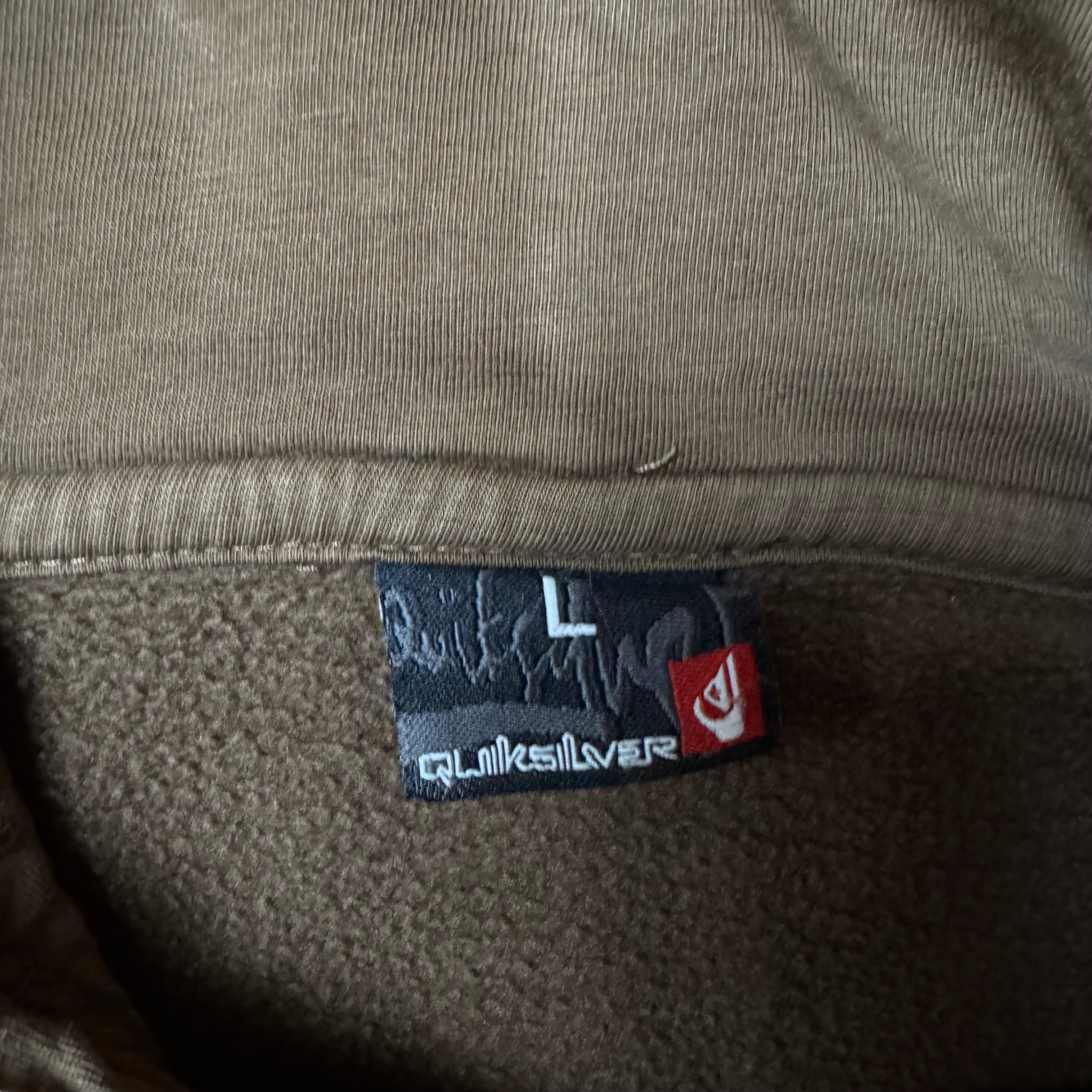 Brown Quiksilver Vintage Hoodie - L
