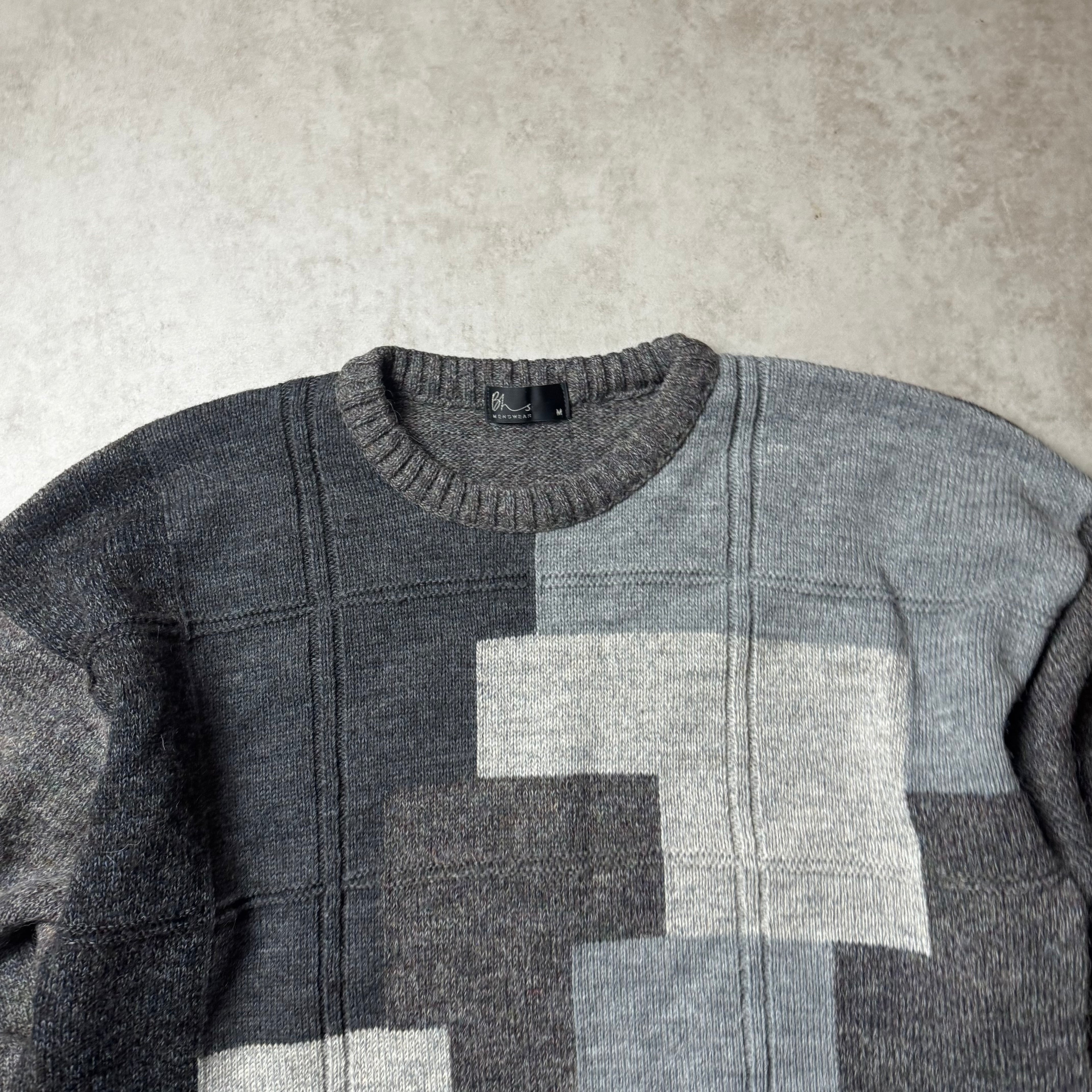 Gray Vintage Sweater - M