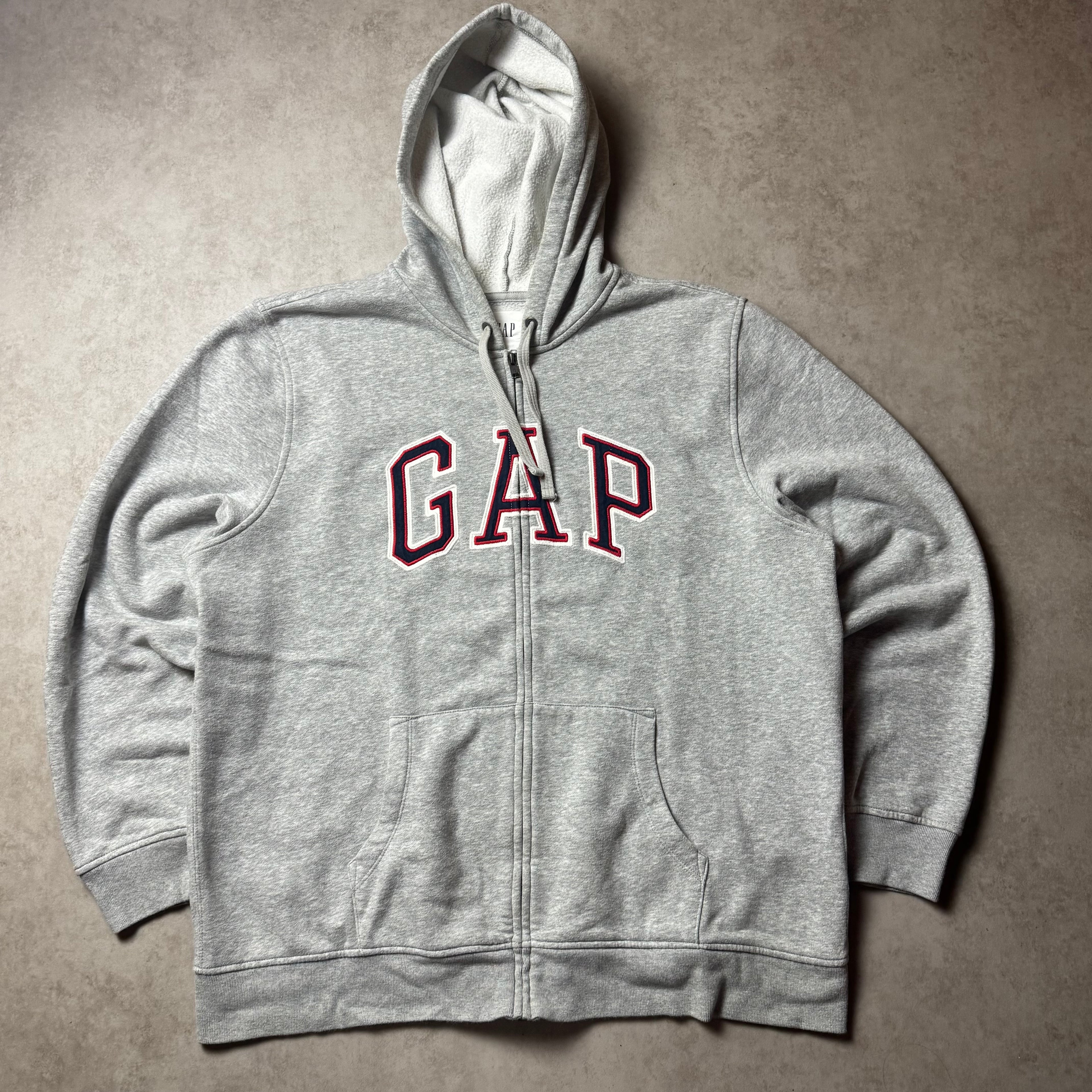 Gray GAP Zip Up Hoodie - XL