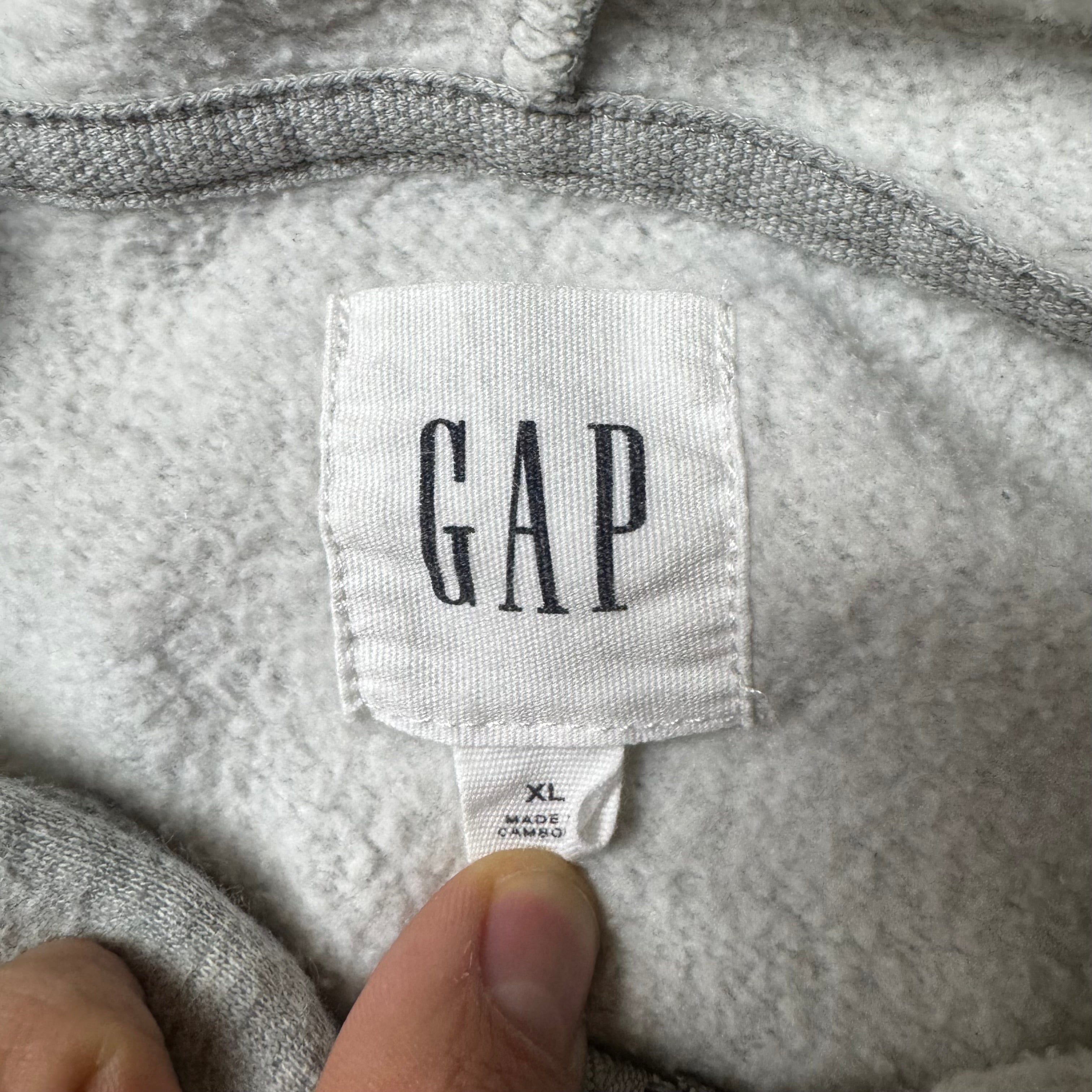 Gray GAP Zip Up Hoodie - XL