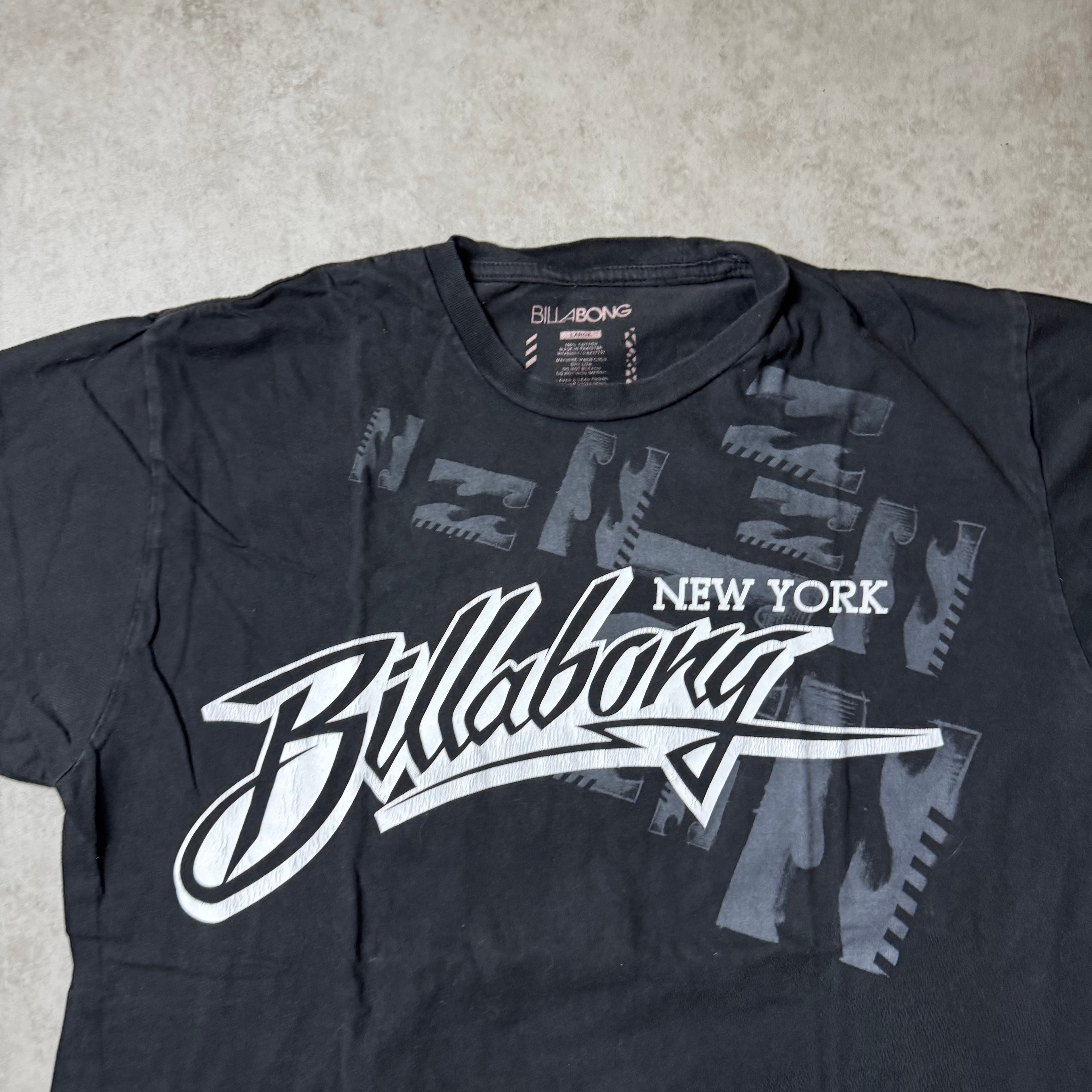 Black Vintage Billabong Tee - L