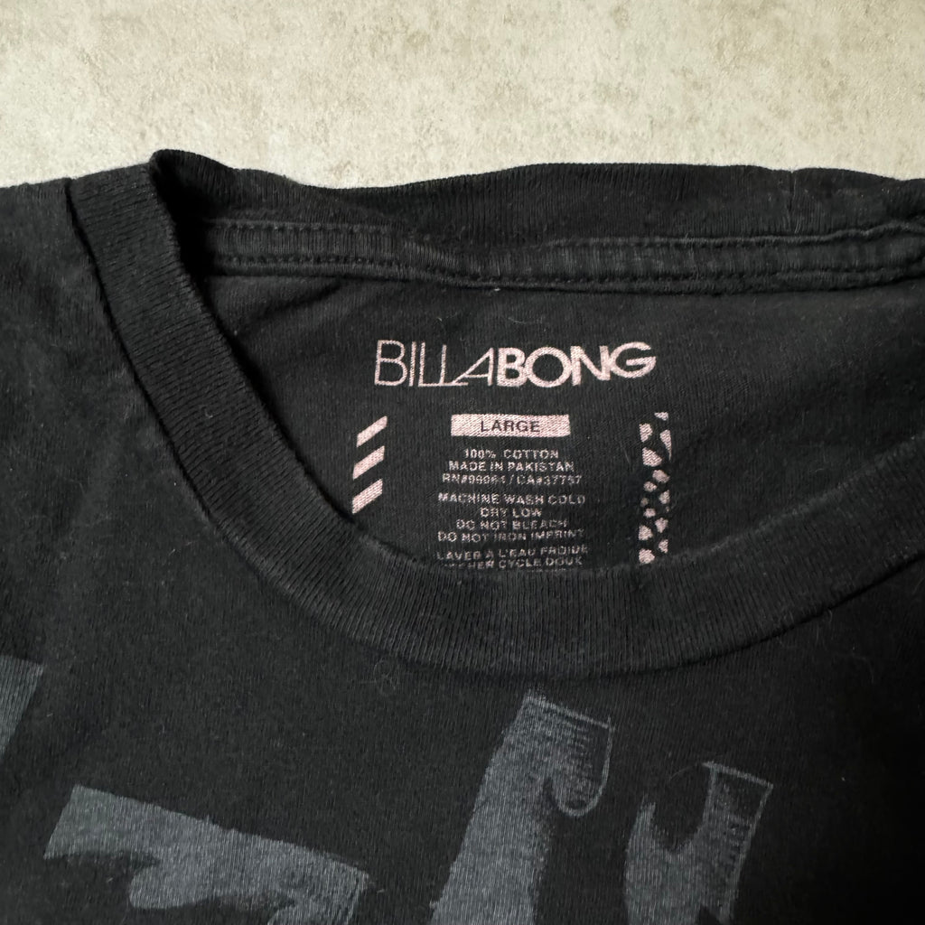 Black Vintage Billabong Tee - L