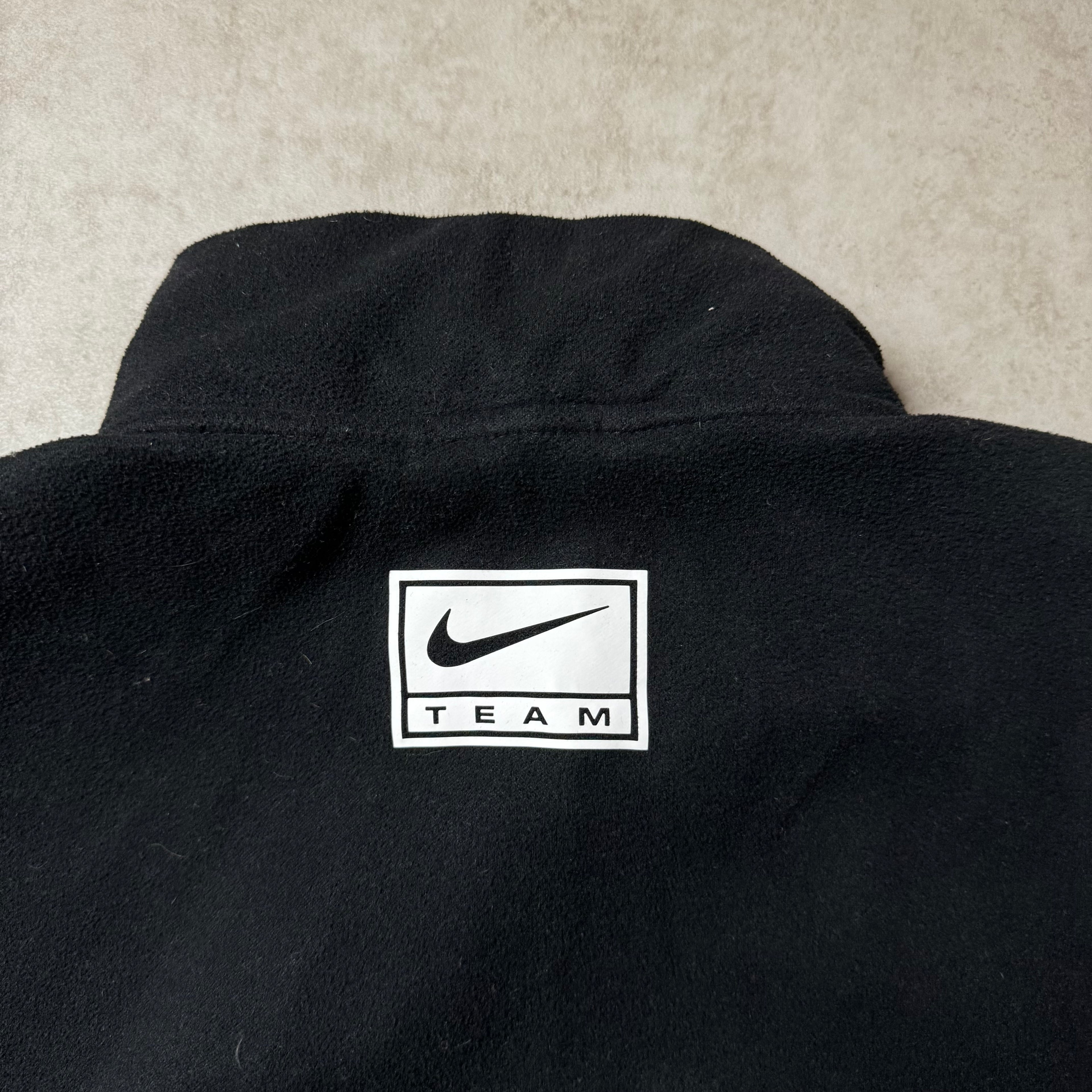 Black Nike Cropped Zip Up Hoodie - L (M)