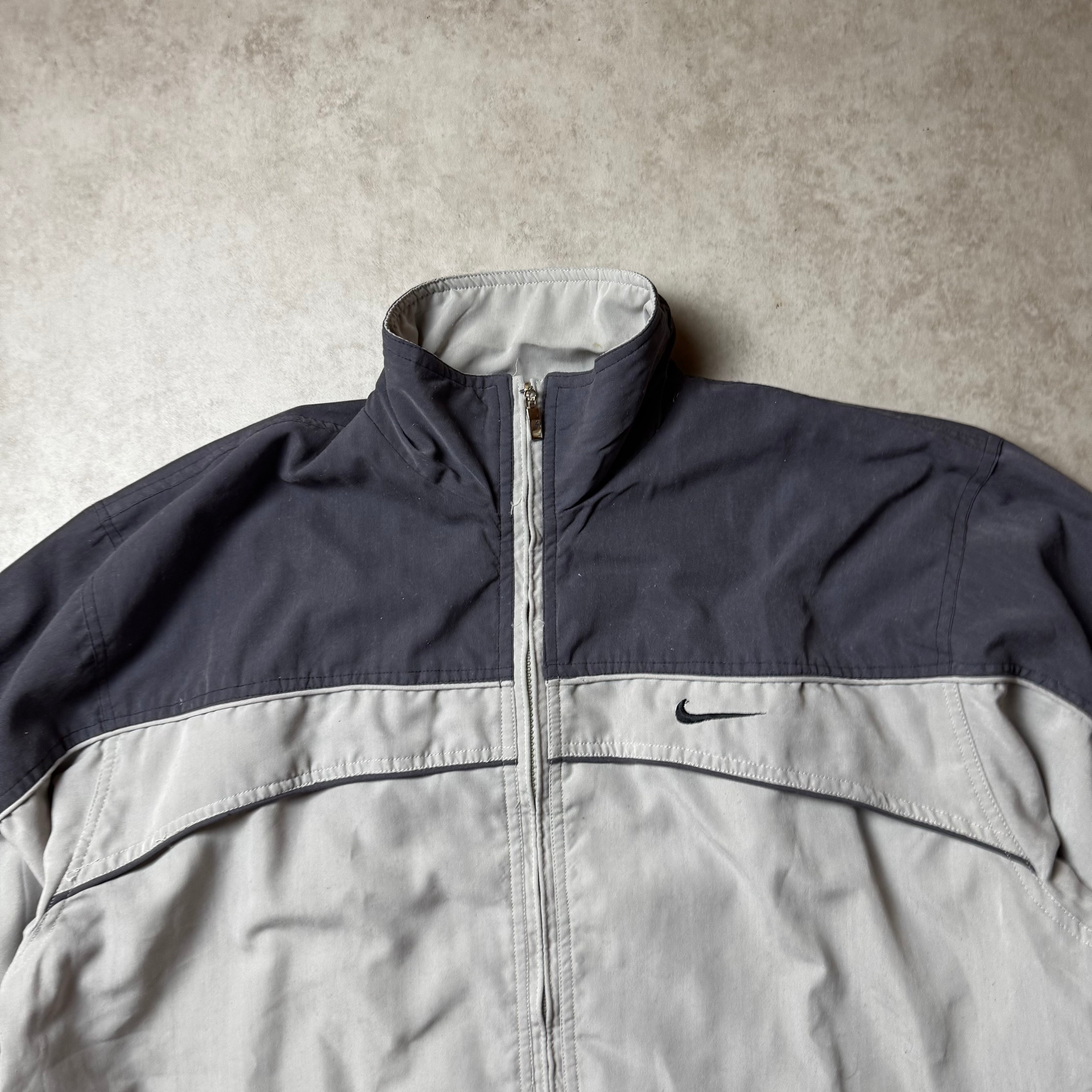 Gray Nike Vintage Windbreaker - XXL