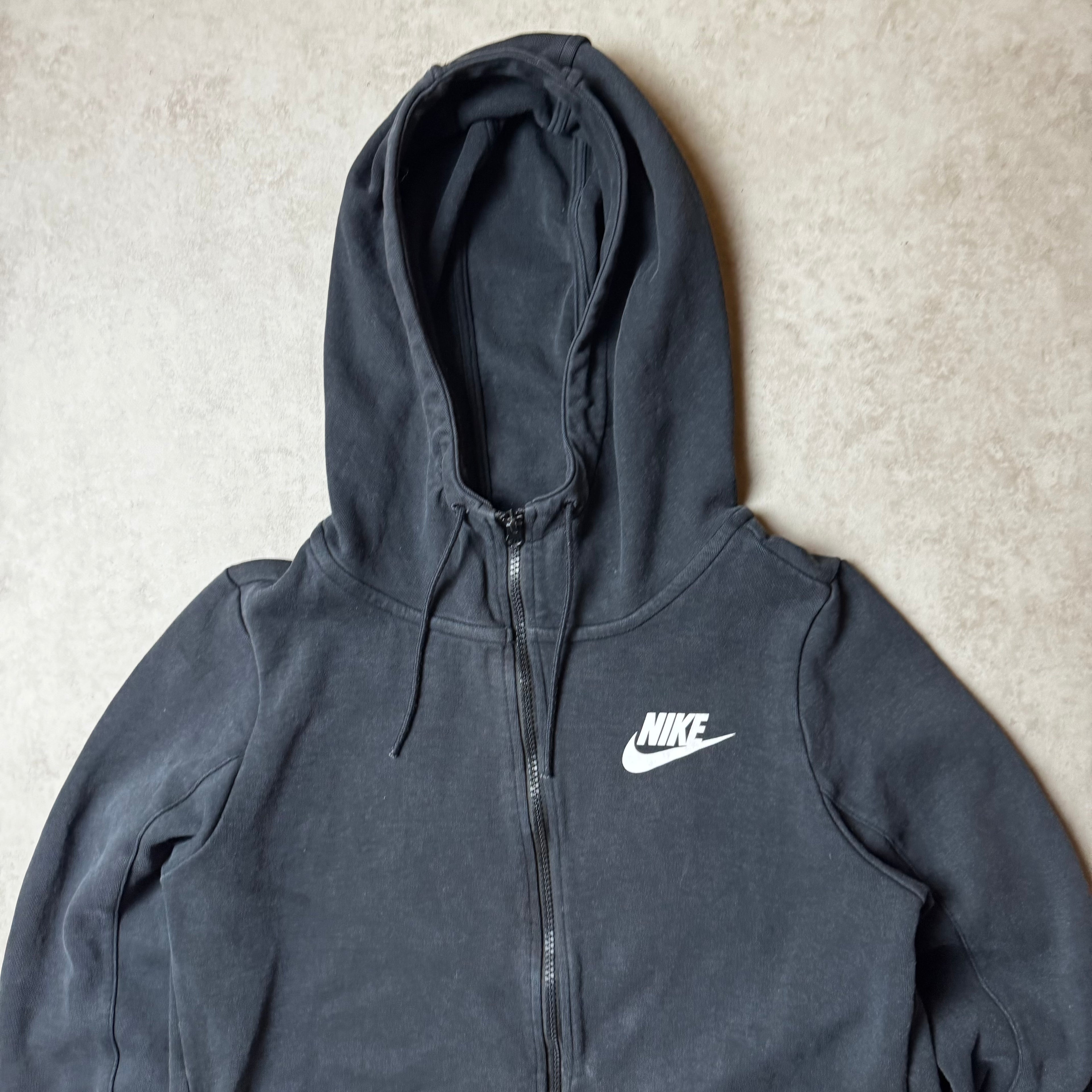 Black Nike Zip Up Hoodies - S