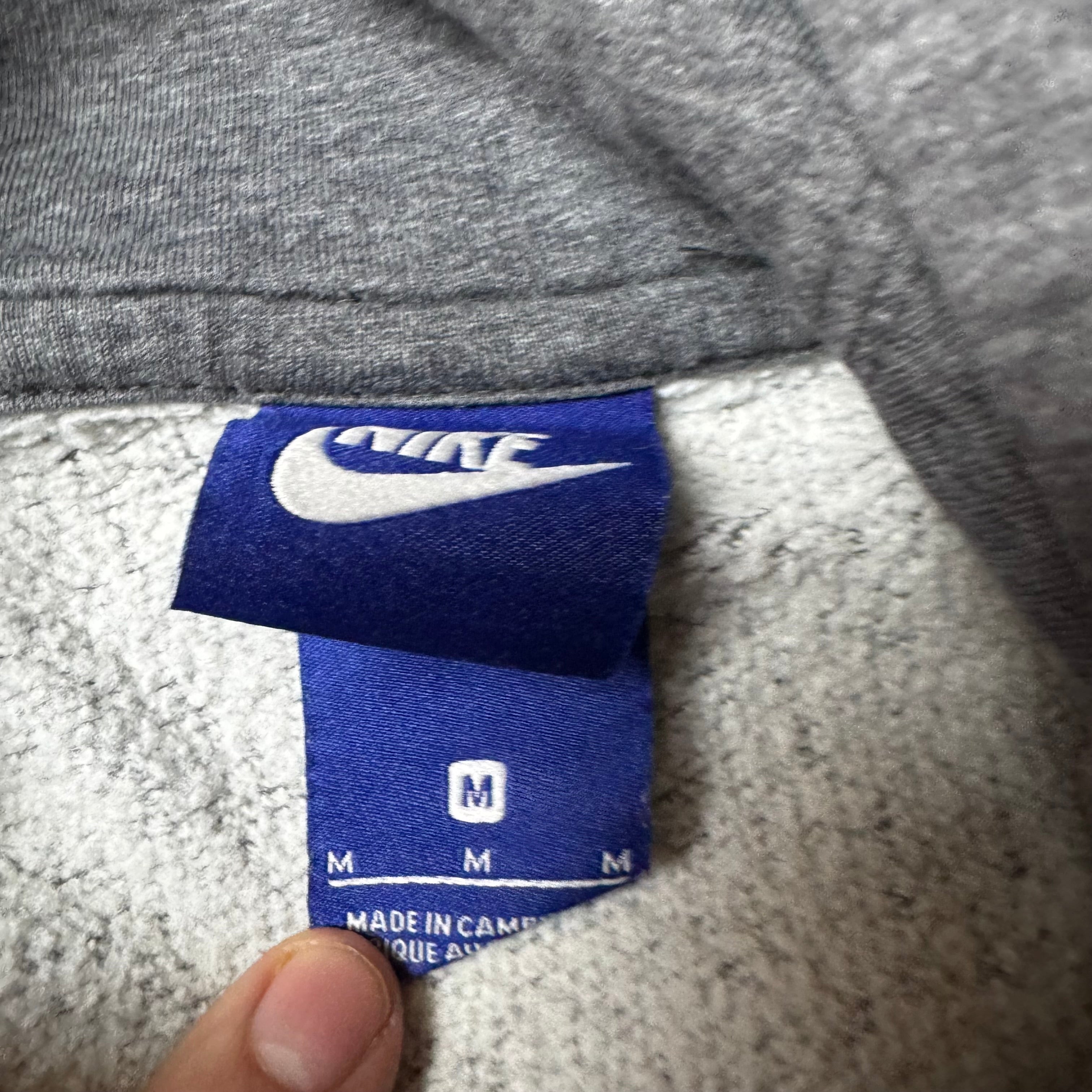 Gray Nike Zip Up Hoodie - M