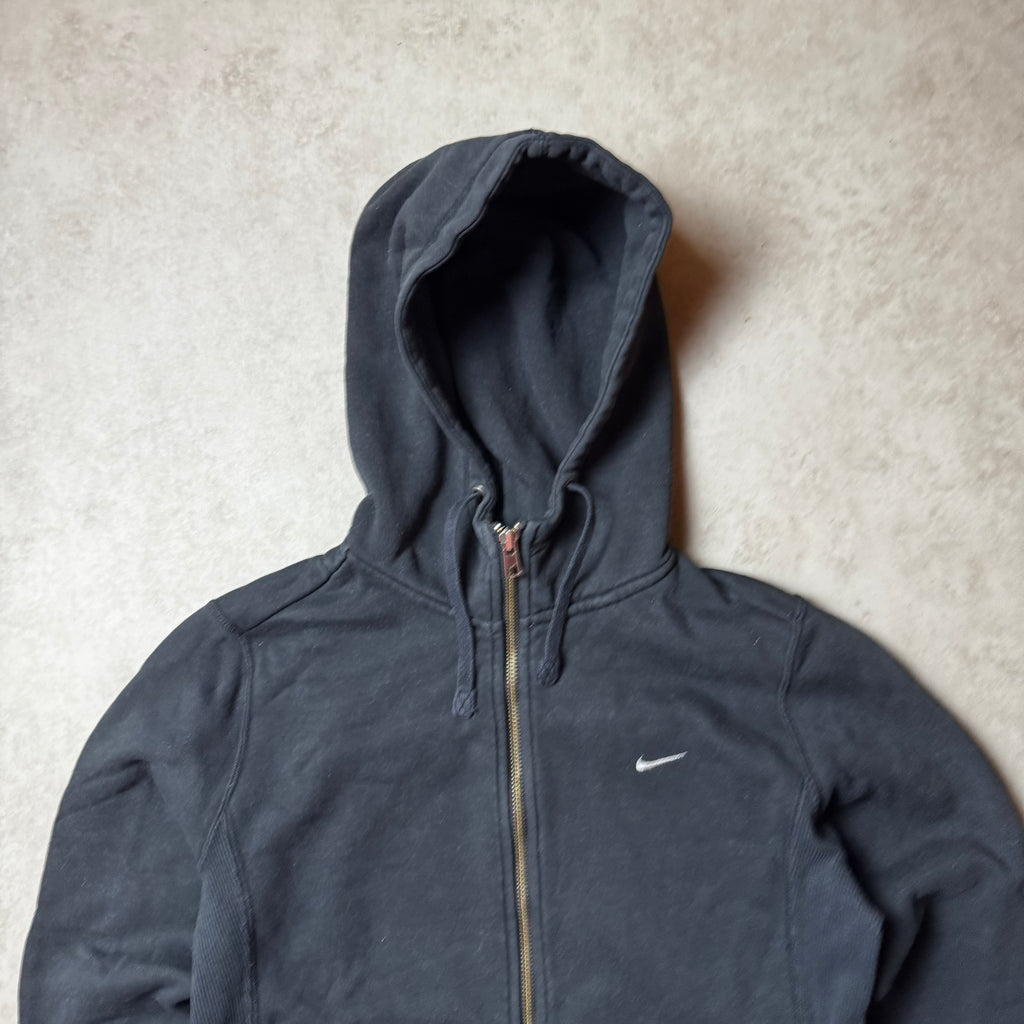 Black Nike Zip Up Hoodie - S
