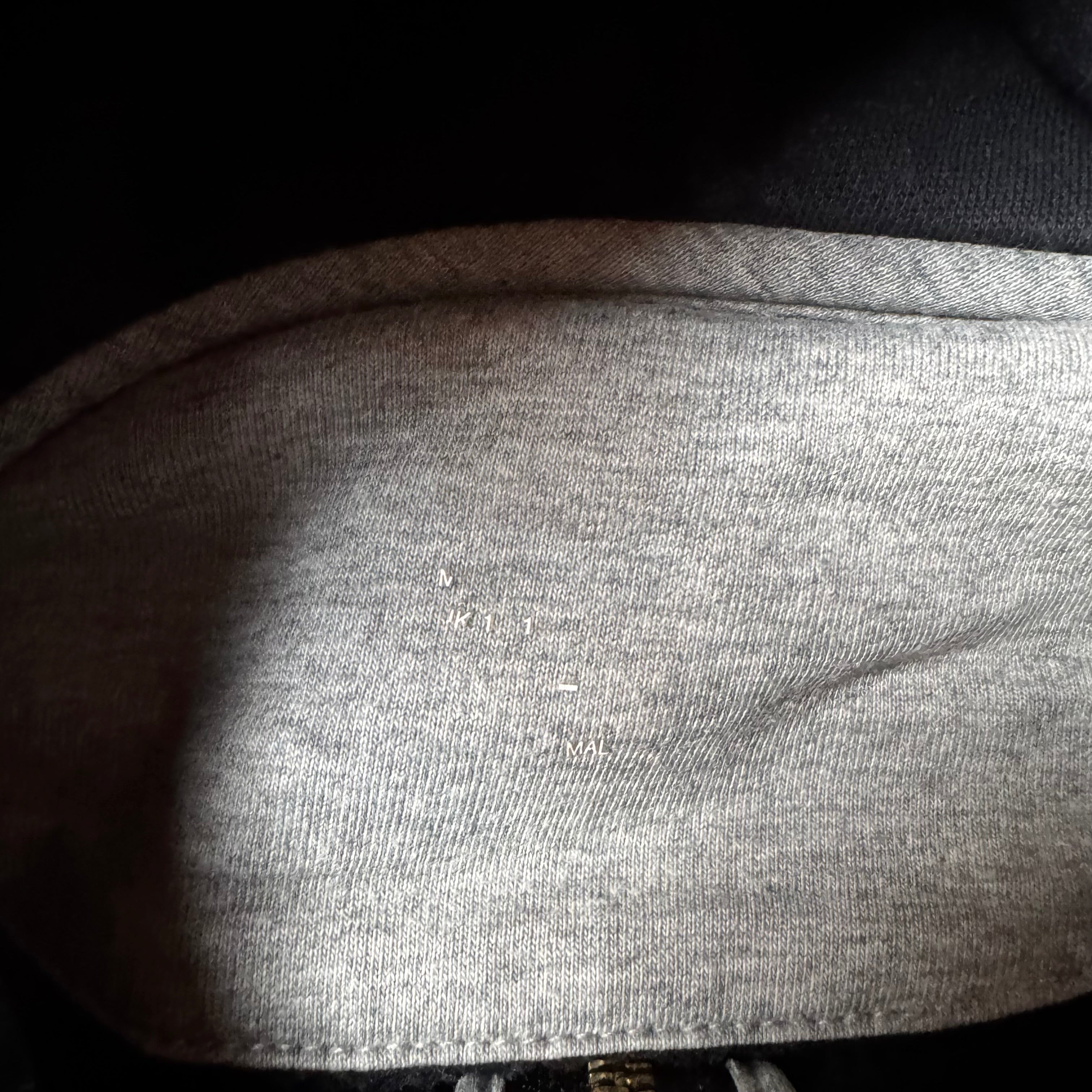 Black Nike Zip Up Hoodie - S