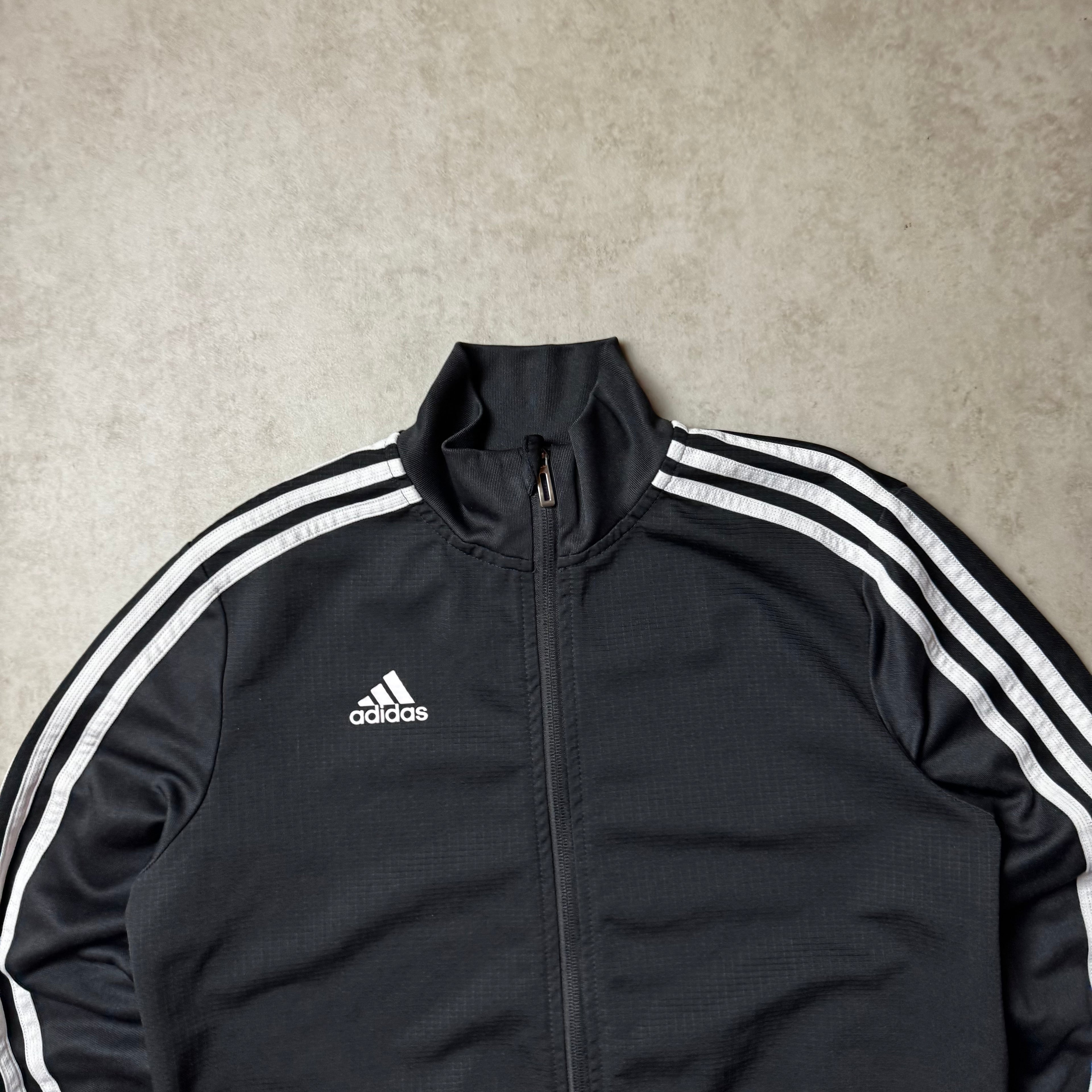 Black Adidas Zip Up Hoodie - M (S)