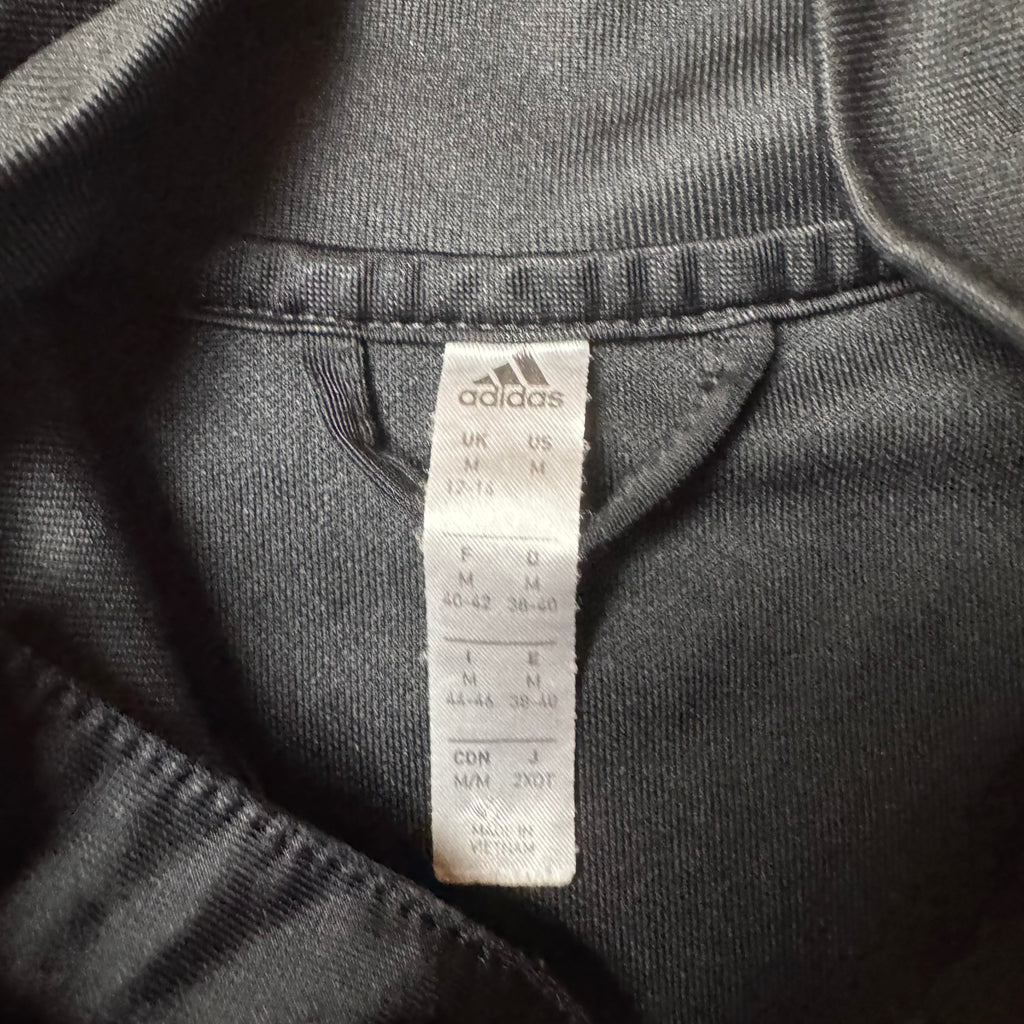 Black Adidas Zip Up Hoodie - M (S)